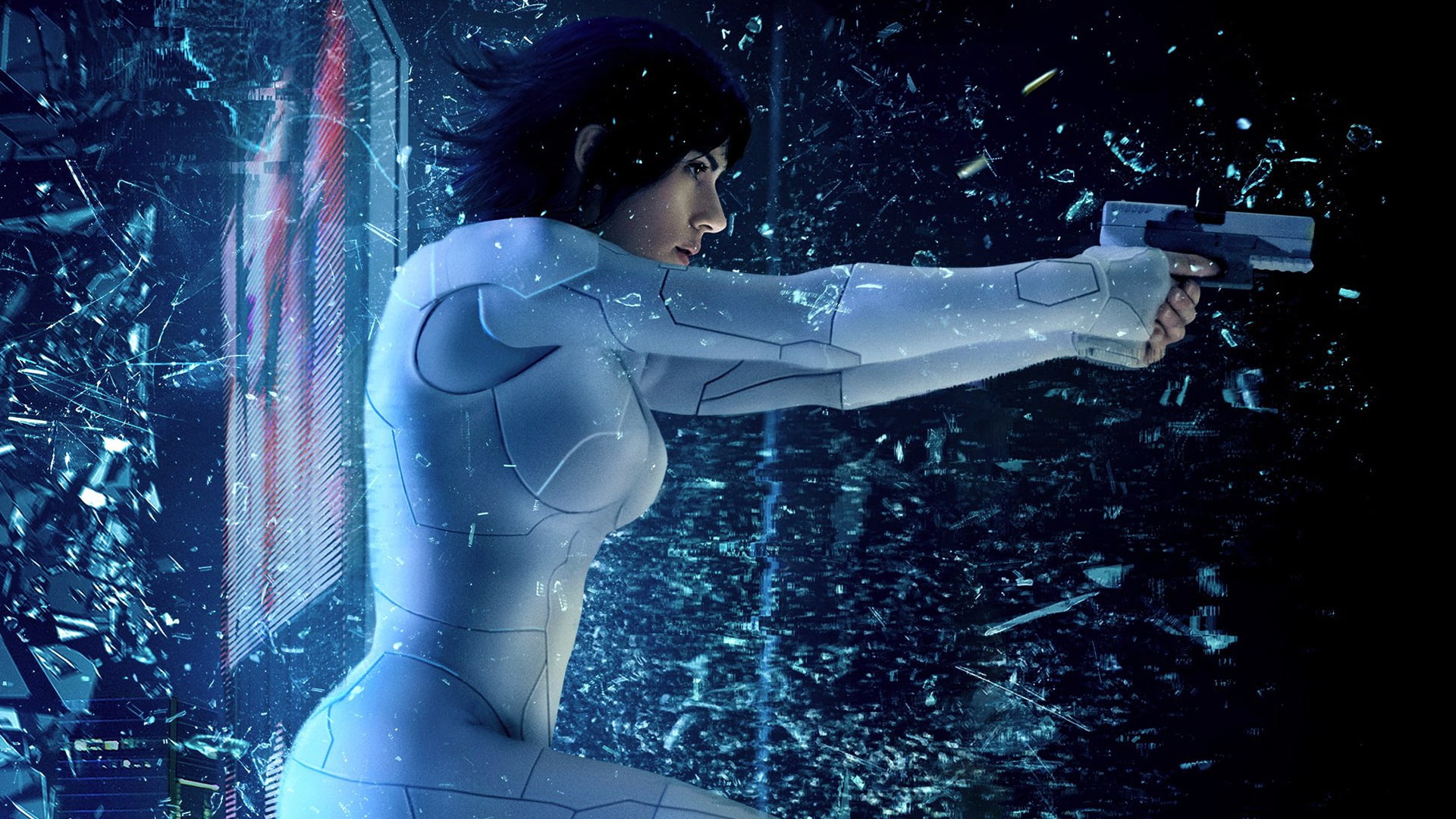 1080P, Ghost in the Shell (2017), Scarlett Johansson, Movie, HD Wallpaper
