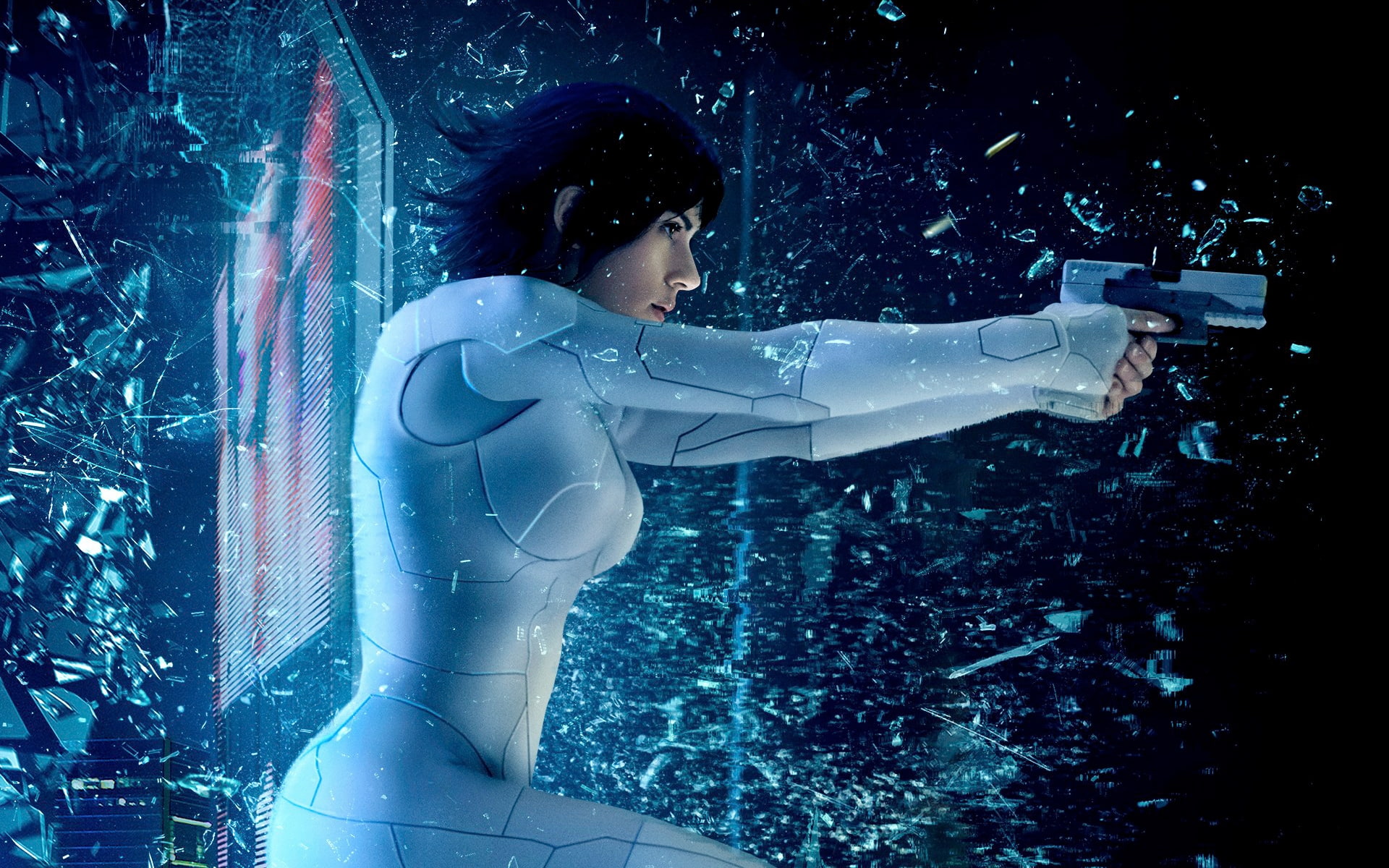 1080P, ghost in the shell, Movies, scarlett johansson, HD Wallpaper