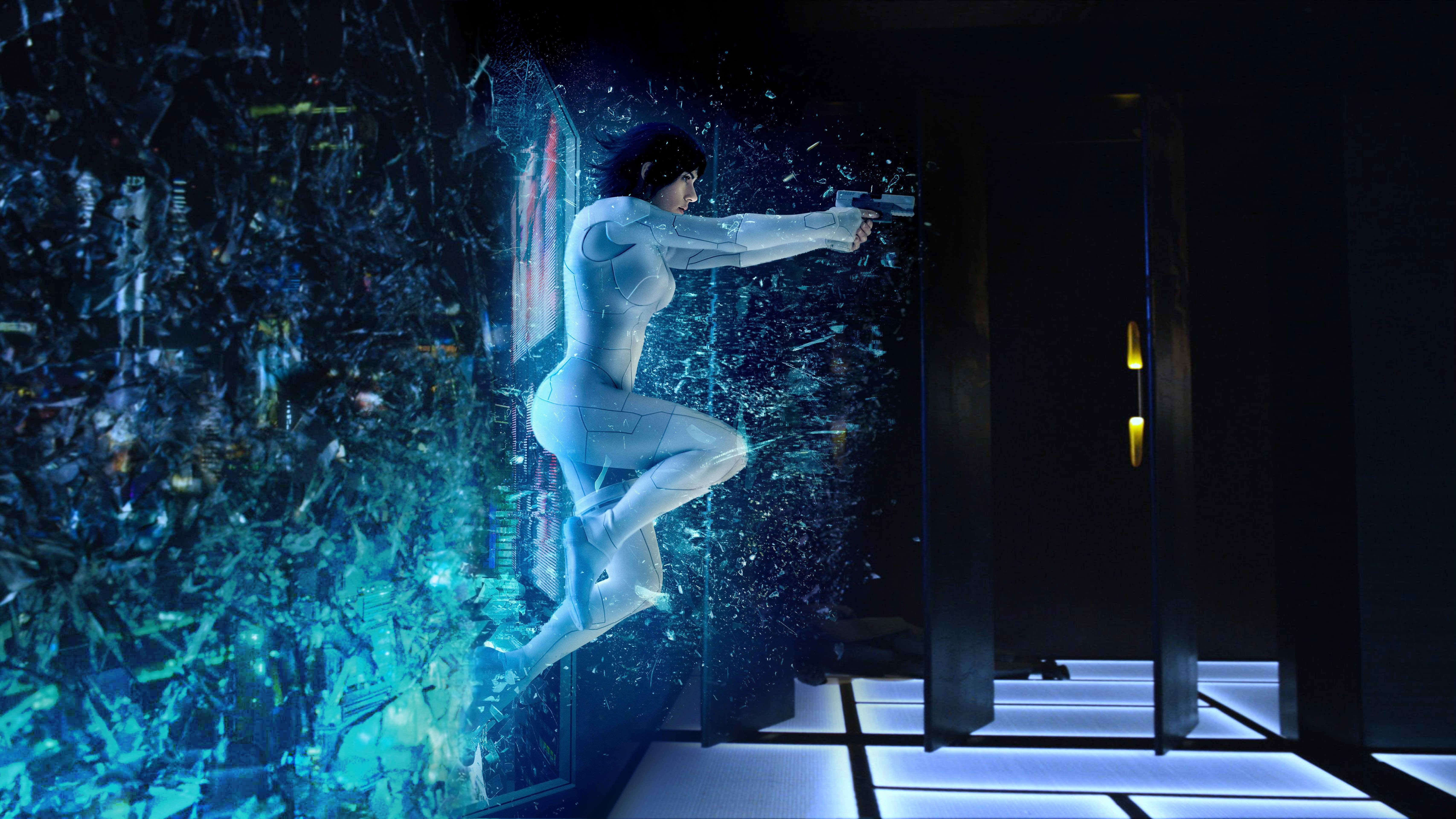 Scarlett Johansson, Ghost in the Shell (Movie), Ghost In The Shell, Kusanagi Motoko, 5K, HD Wallpaper