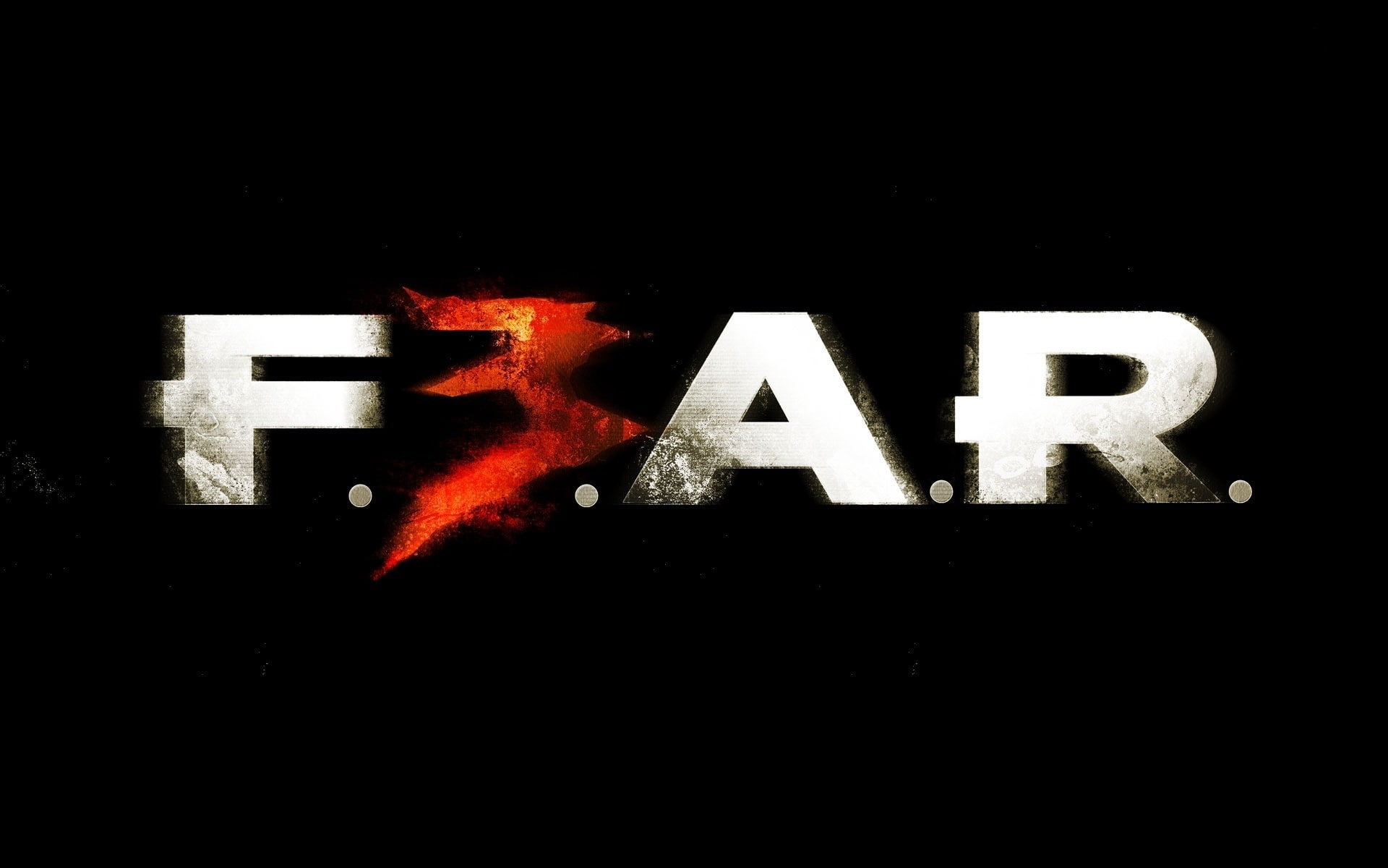 Font, night, illuminated, black color, indoors, no people, sign, red, black background, western script, Fear 3, alphabet, studio shot, communication, Game, HD Wallpaper