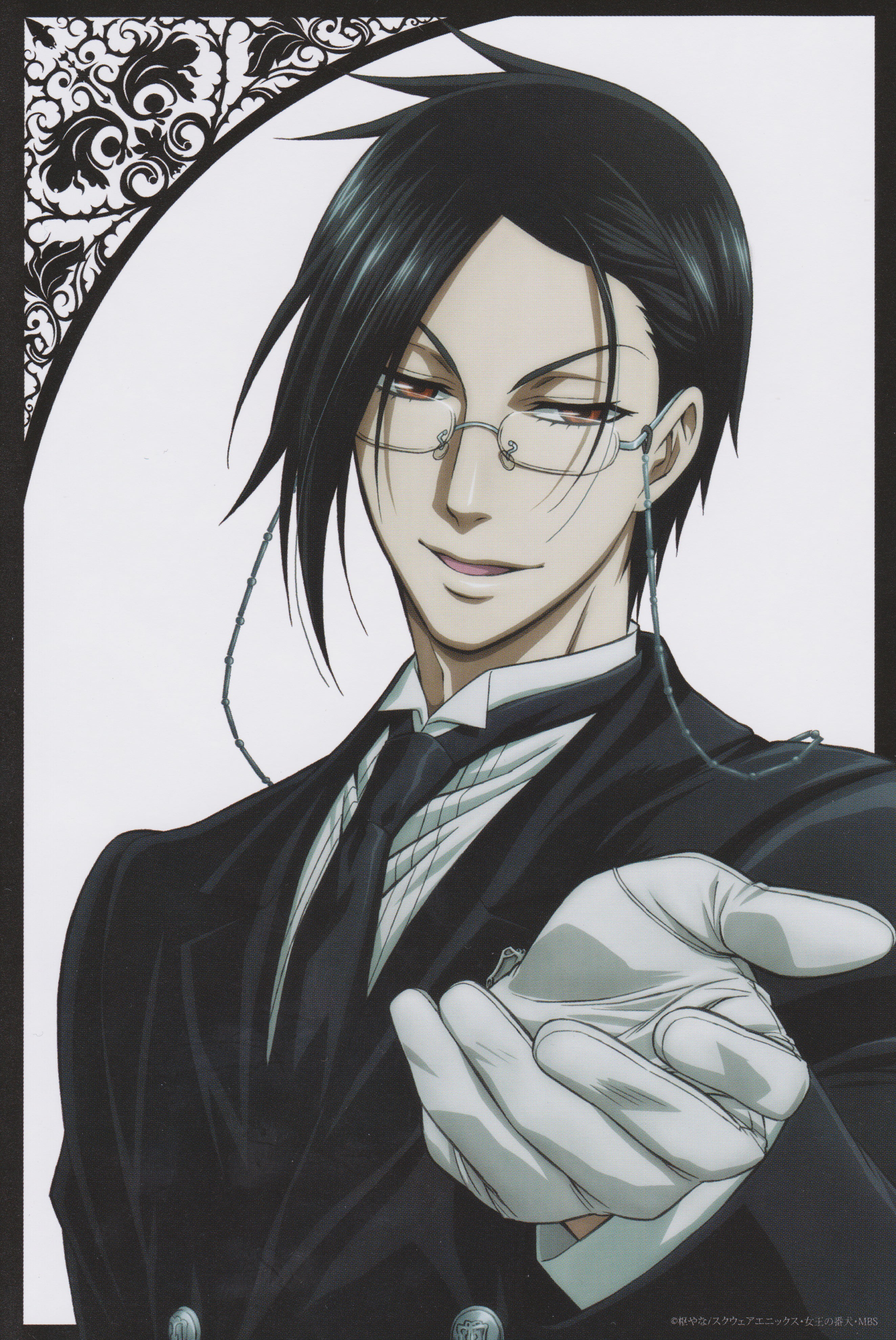 Black Butler, Kuroshitsuji, 4K, sebastian, Phone HD Wallpaper