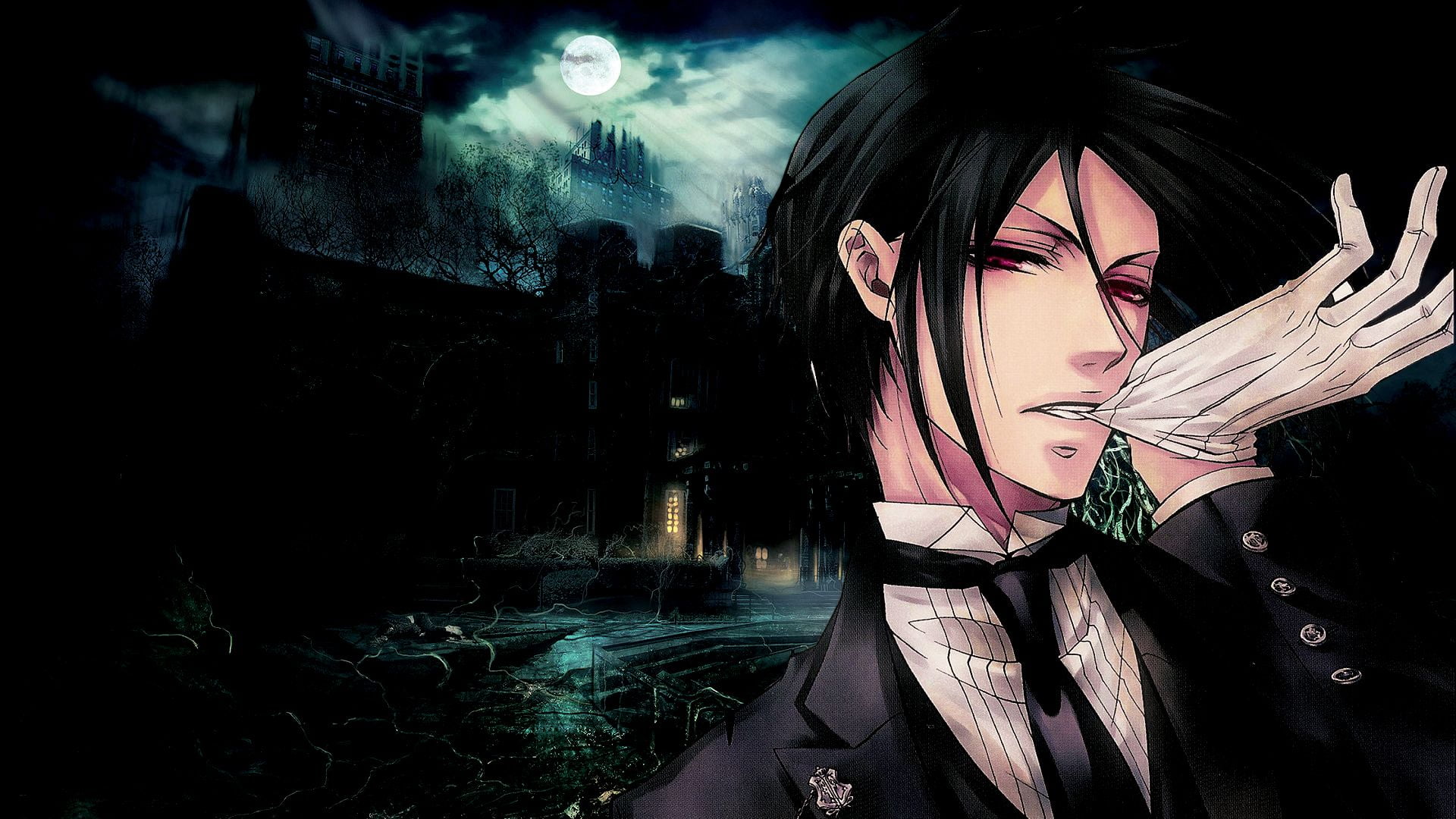 Black Butler, Sebastian Michaelis, 1080P, Anime, HD Wallpaper