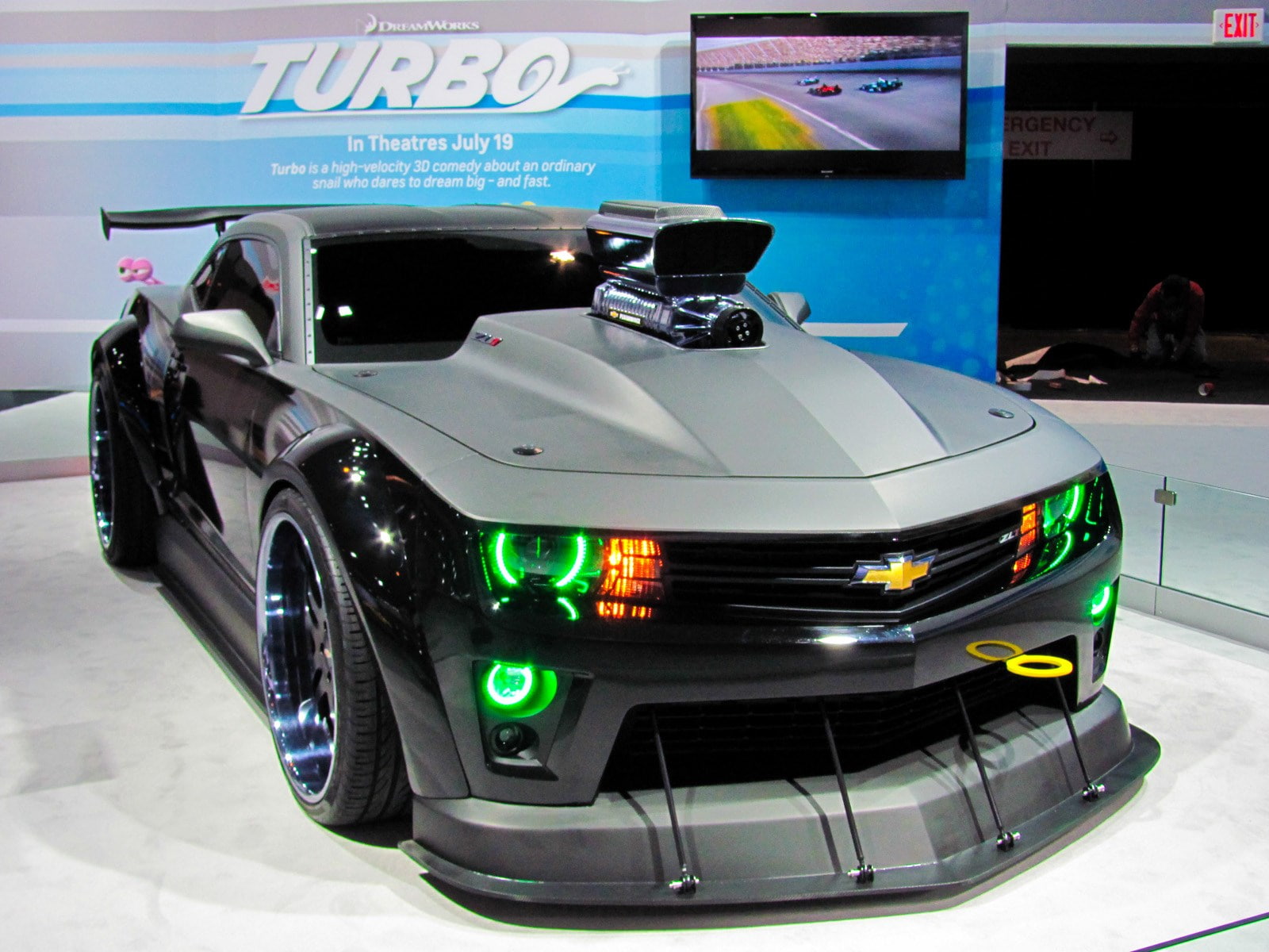 720P, dreamworks turbo chevrolet camaro, HD Wallpaper