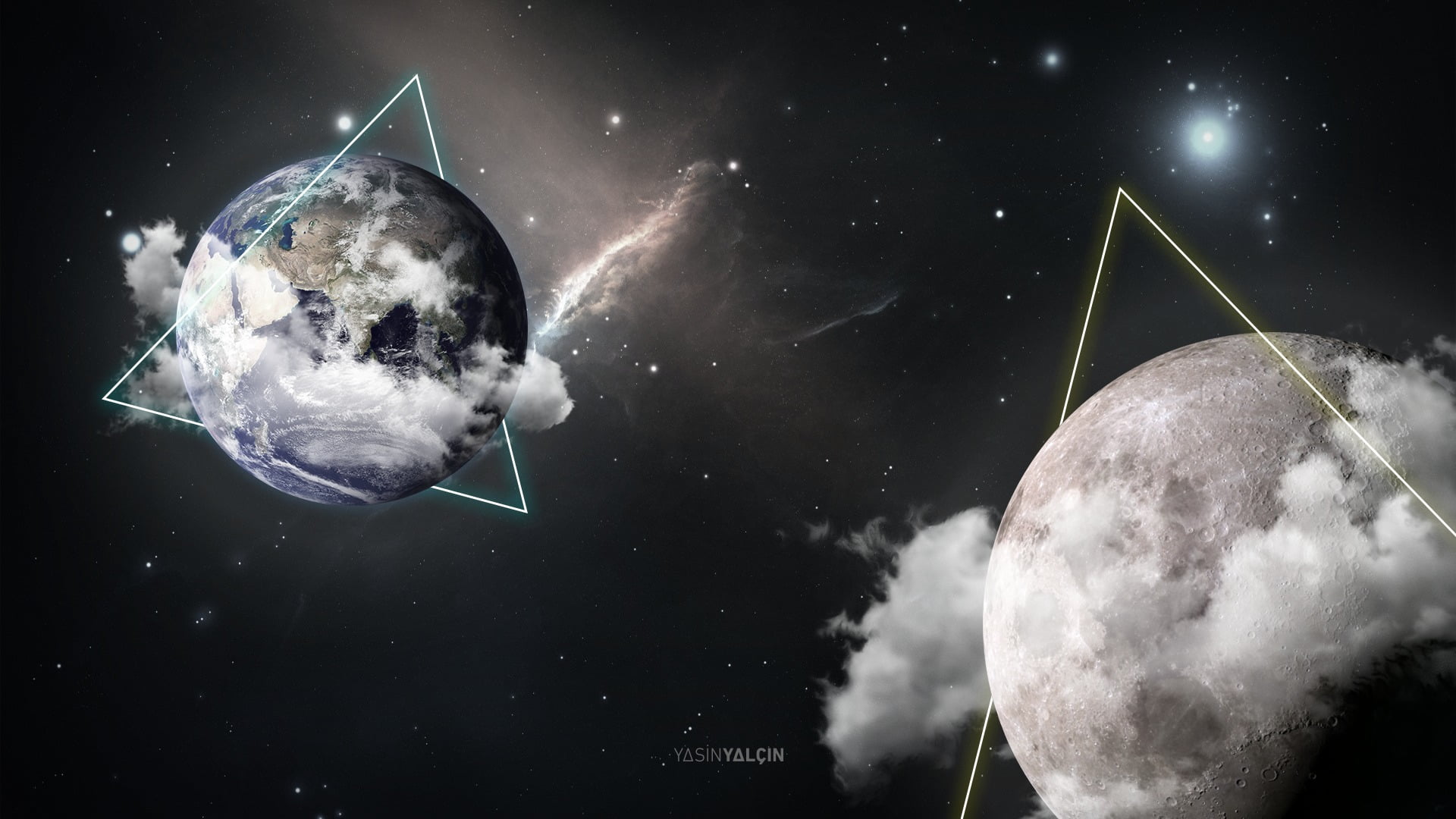 astronomy, Thing, earth, world, exploration, digital composite, marine, beauty in nature, nebula, no people, night, star - space, animal themes, HD Wallpaper