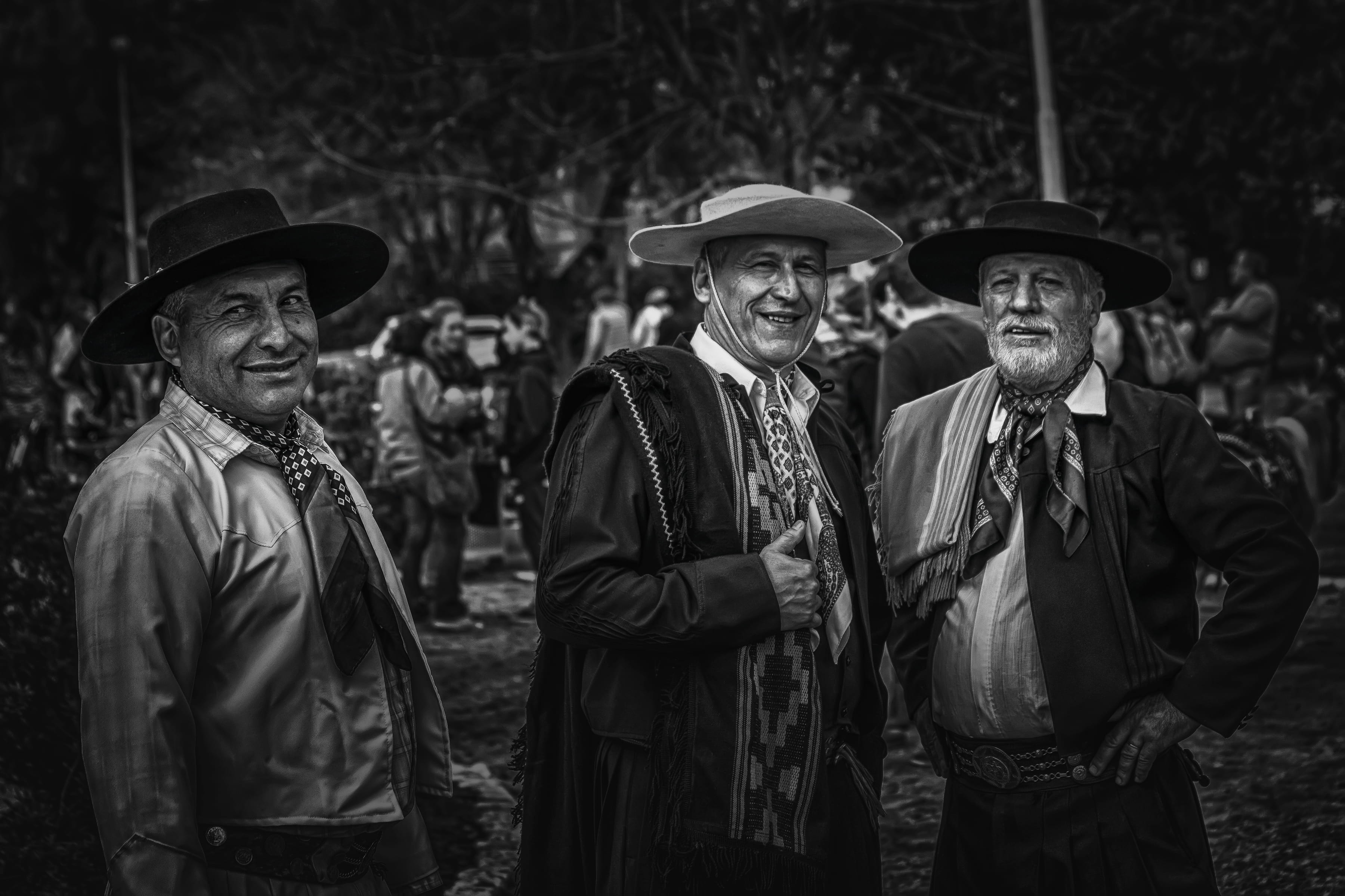 la plata, clothing, men, three quarter length, smiling, mid adult men, 2K, gauchos, young men, looking at camera, pampas, portrait, hat, tradition, males, HD Wallpaper