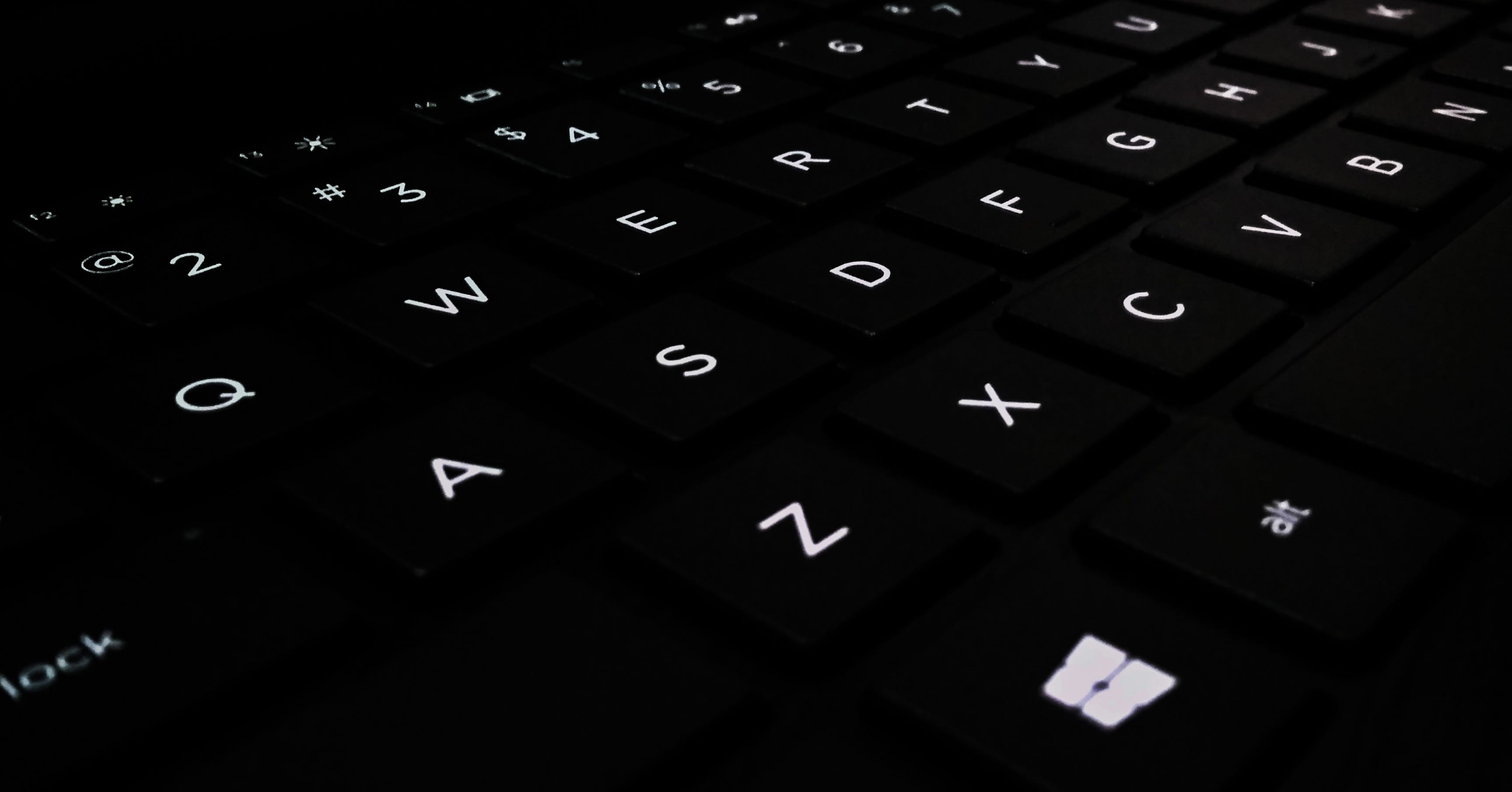 image, wireless technology, letter, illuminated, button, text, 2K, keyboard, signalise, computer part, key, computer equipment, business, close-up, desktop, HD Wallpaper