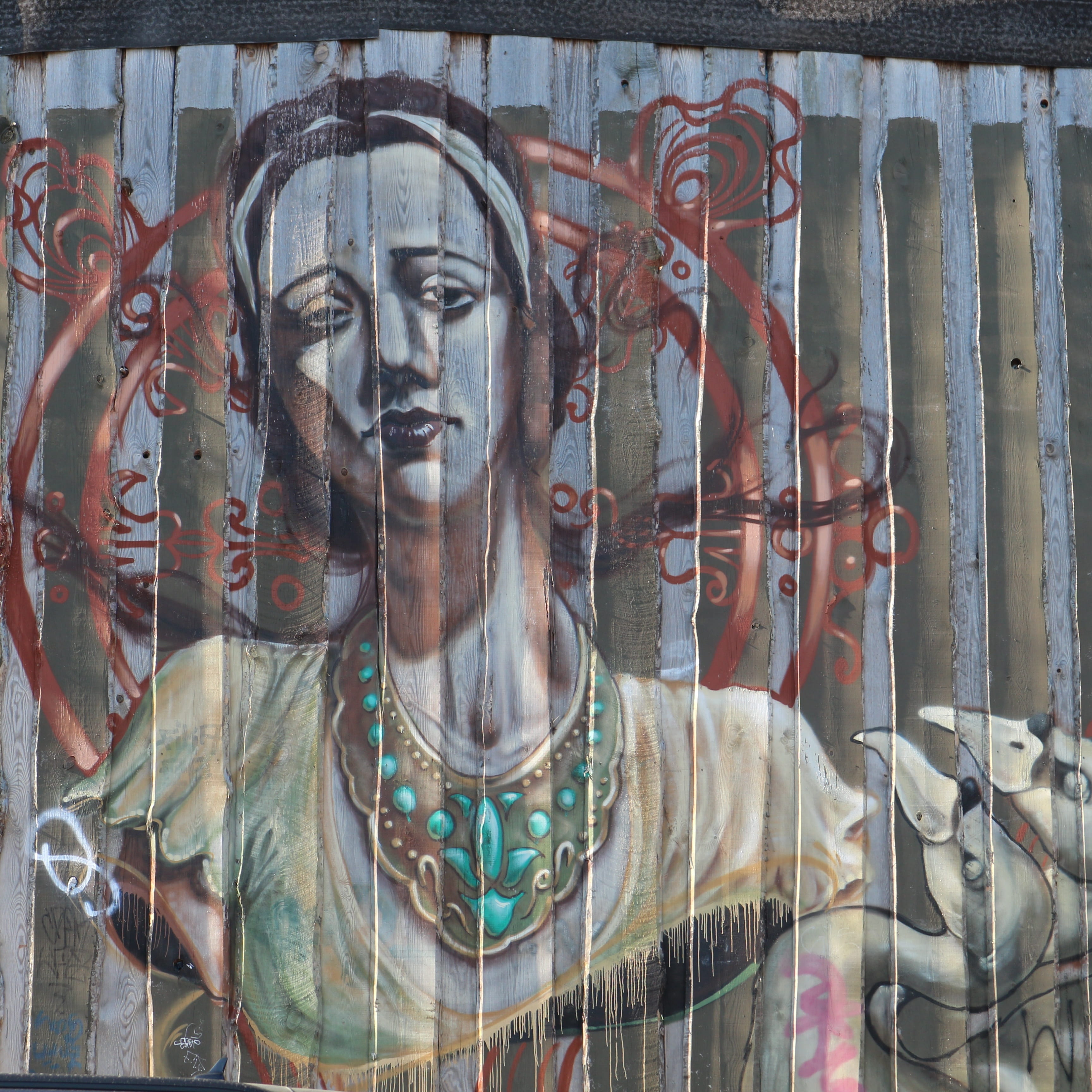 creativity, spirituality, street art, mural, architecture, friedrichshain, female likeness, no people, belief, art, 2K, spray, art and craft, male likeness, Phone HD Wallpaper
