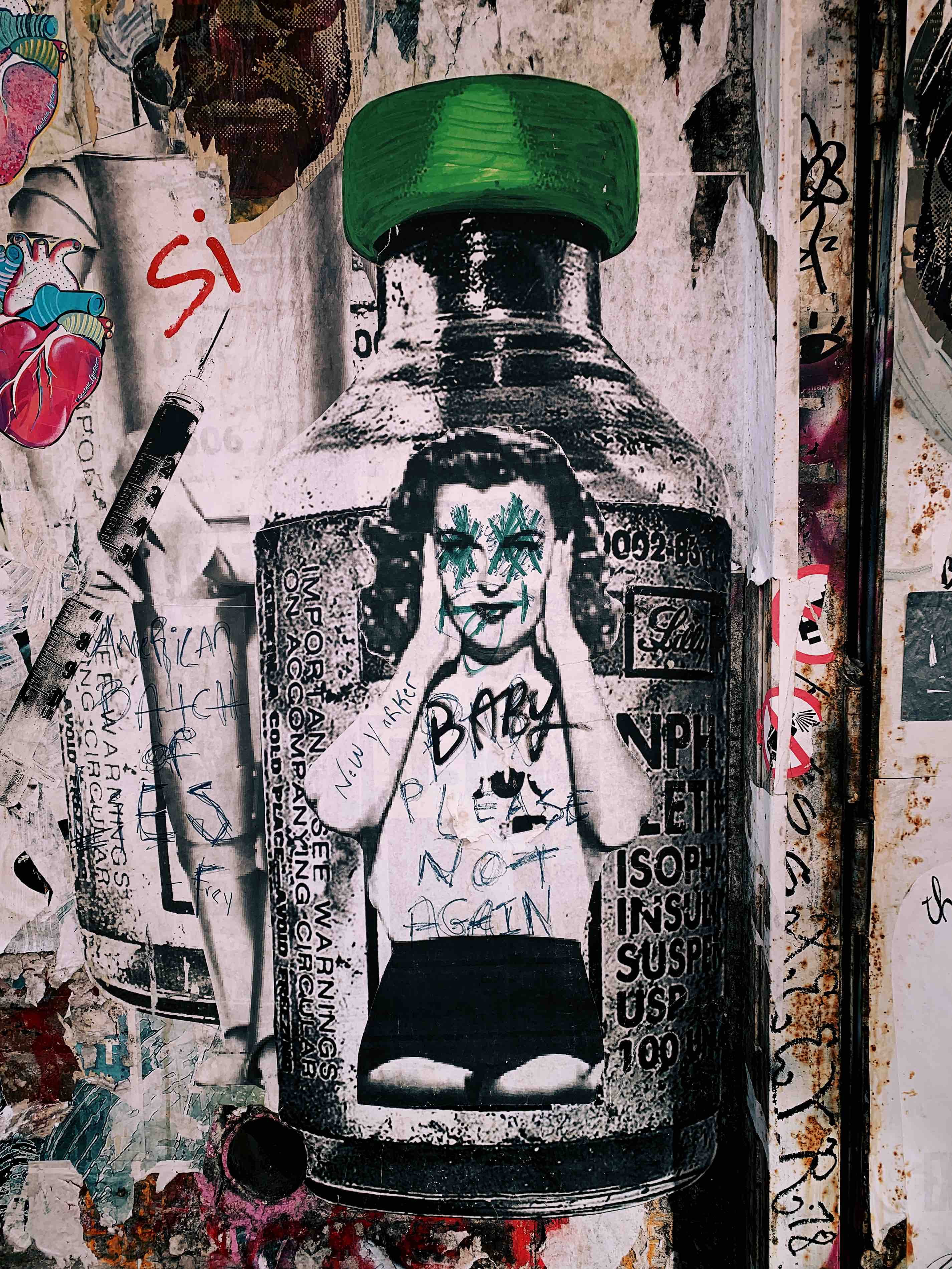 art, day, drawing, spirituality, label, belief, doodle, art and craft, jar, human representation, tin, alcohol, craft, wall - building feature, creativity, Phone HD Wallpaper