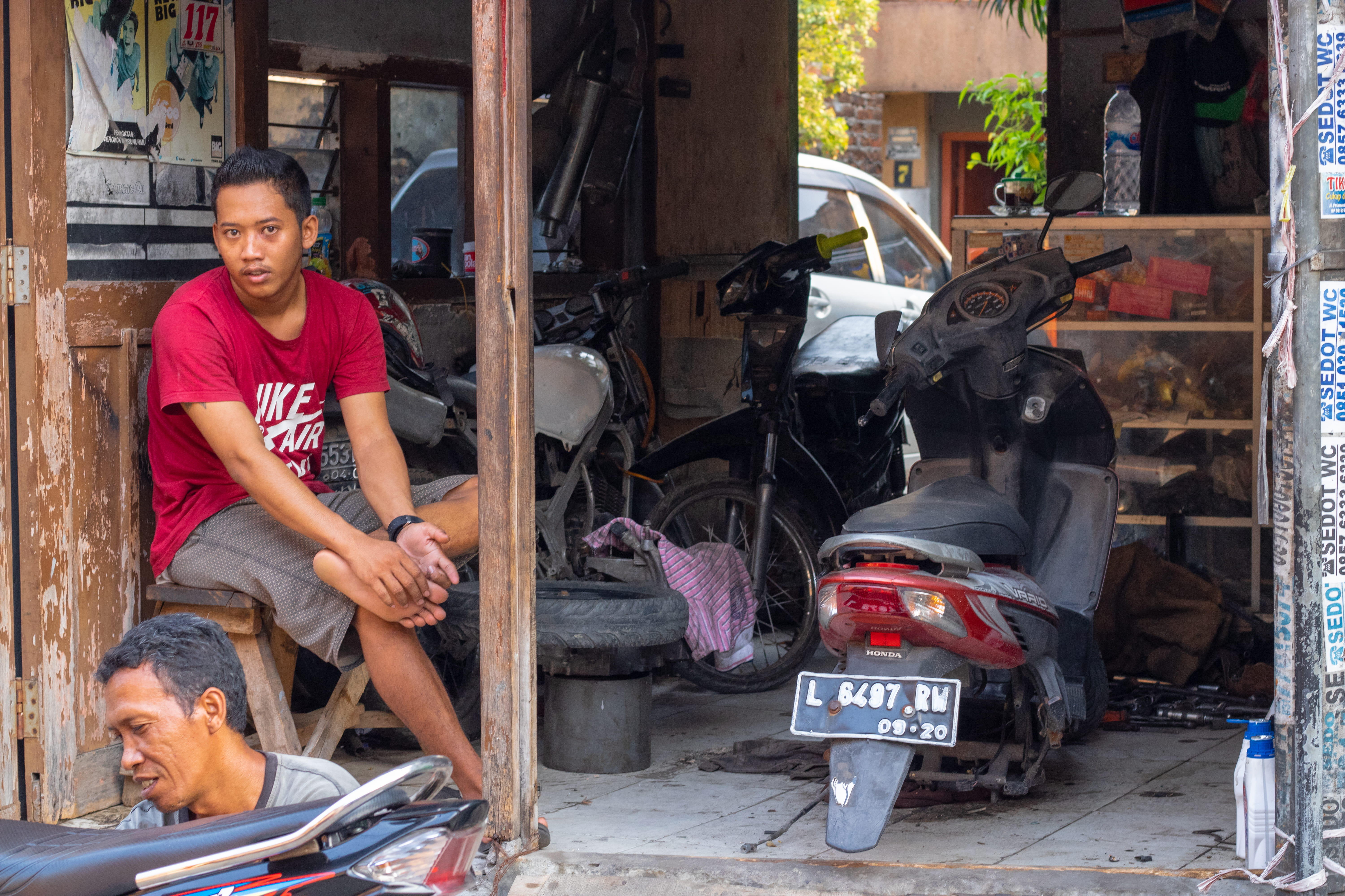 day, sitting, motor vehicle, outdoors, one person, car, man, spoke, occupation, machine, 5K, motor scooter, person, apparel, jl kaliasin pompa, vehicle, HD Wallpaper
