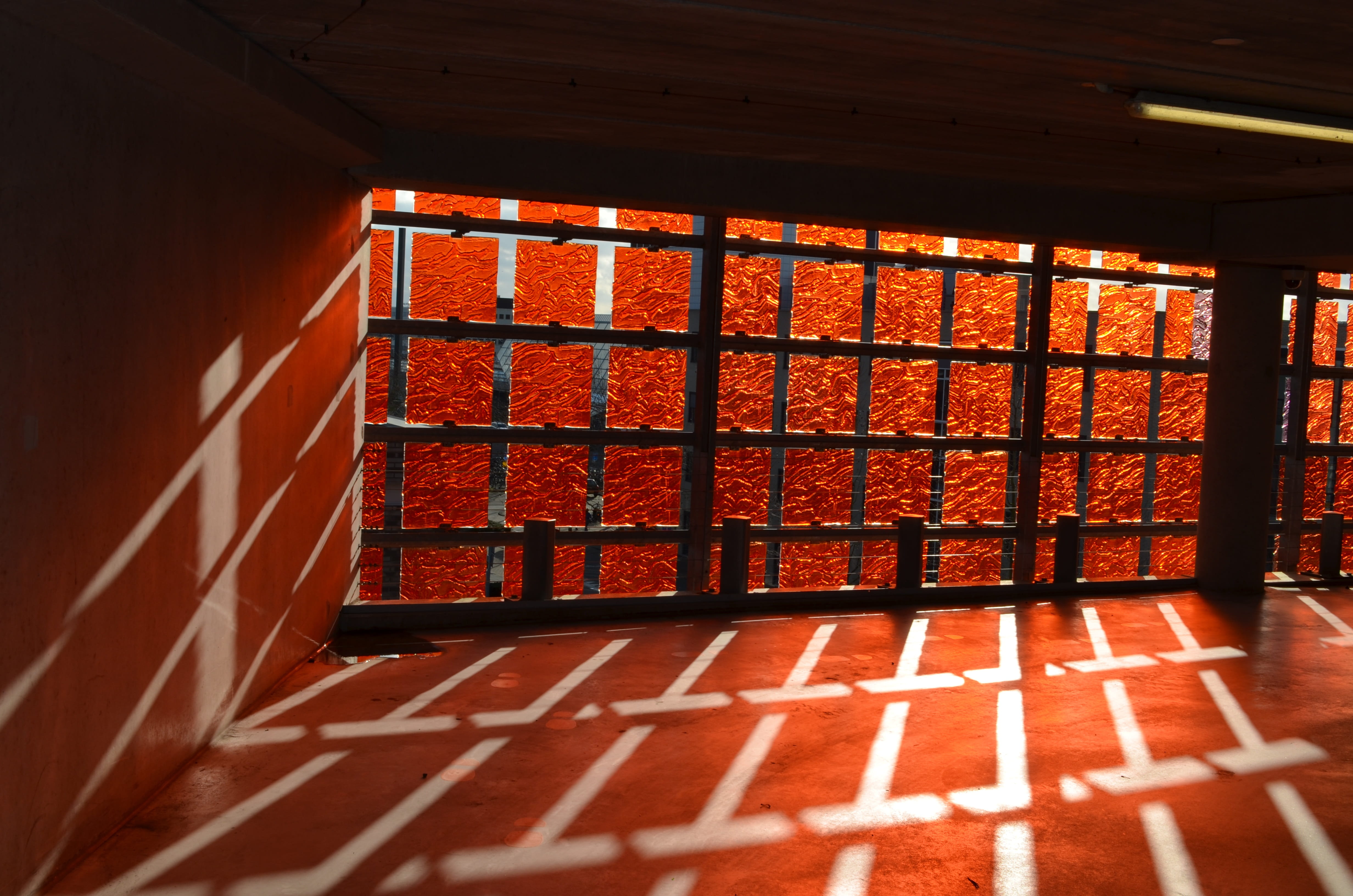 shadow, tiled floor, room, area, dark, 4K, floor, squares, large, empty, brick, industry, pattern, construction, safety, nature, city, light, design, effects, HD Wallpaper
