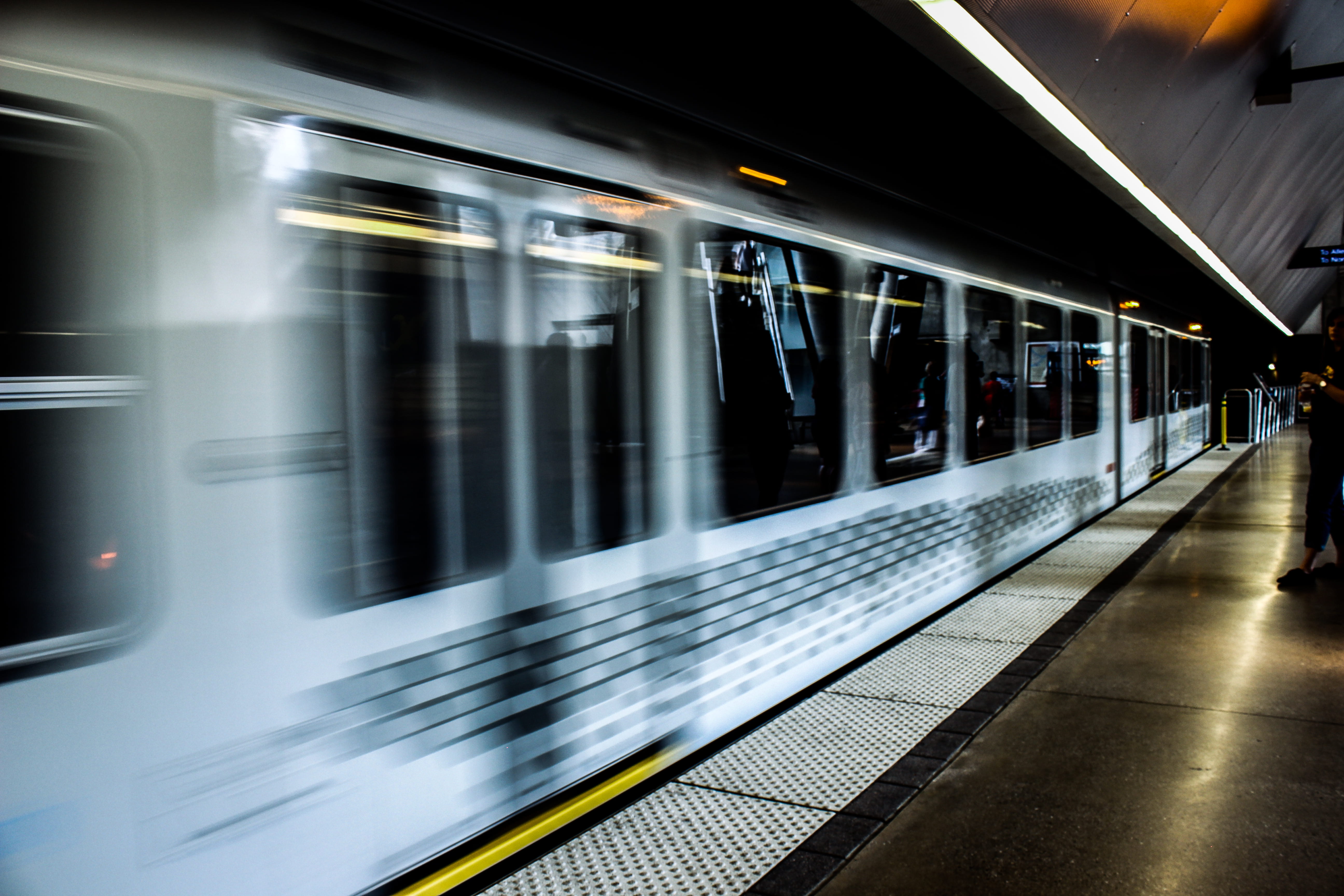 railway, station, architecture, journey, transportation system, transportation, blurred motion, track, passenger train, indoors, public transportation, HD Wallpaper