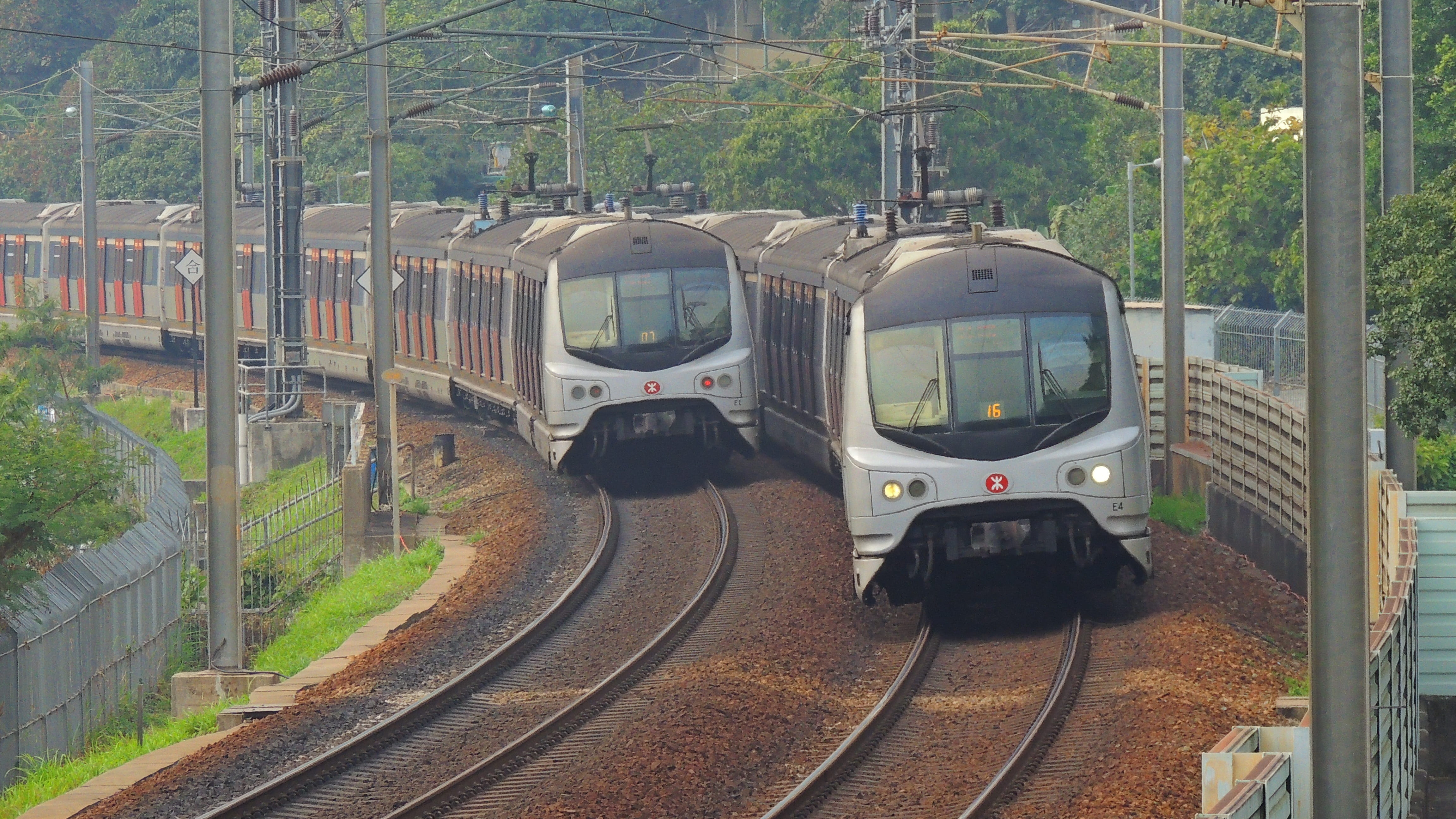 the way forward, hk, urban, land vehicle, plant, Transport, city, arrival, railroad car, Mtr, Train, movement, cable, track, travel, outdoors, nature, day, HD Wallpaper