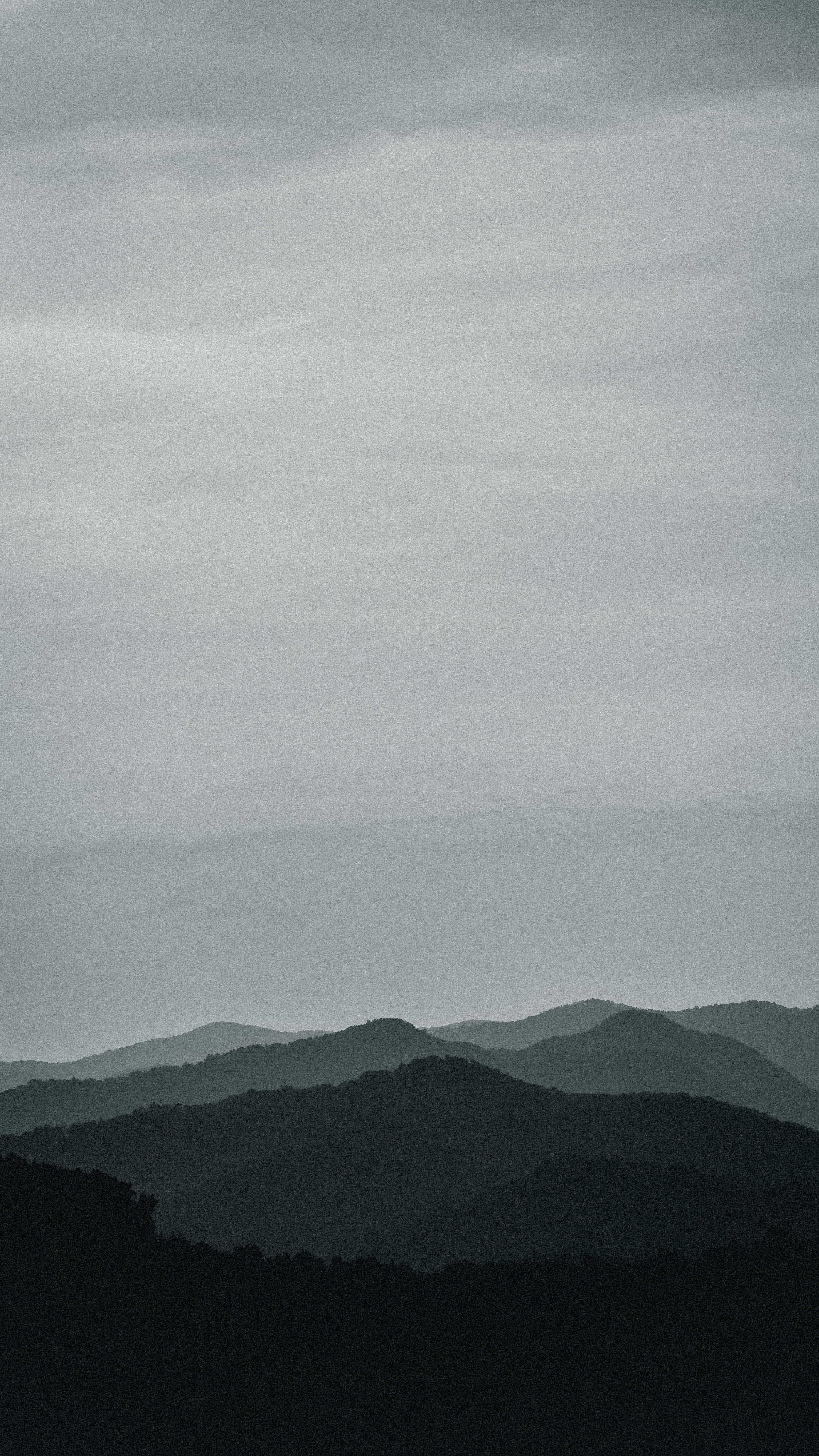 hike, thru hiking, mountain range, appalachian, beauty in nature, at, silhouette, hills, fog, environment, tranquil scene, idyllic, remote, hazy, Phone HD Wallpaper