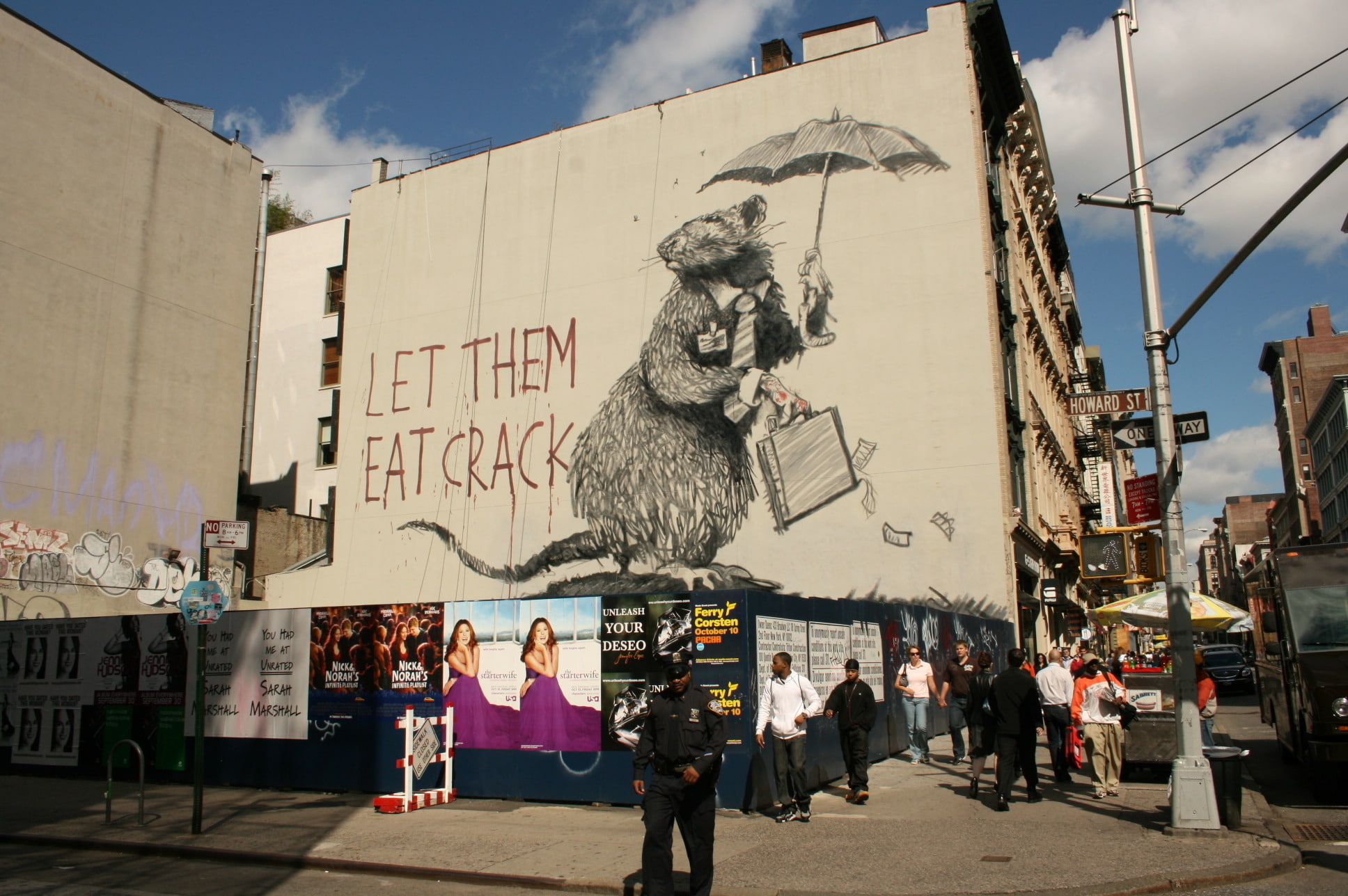 1080P, Rat, Graffiti, Banksy, HD Wallpaper