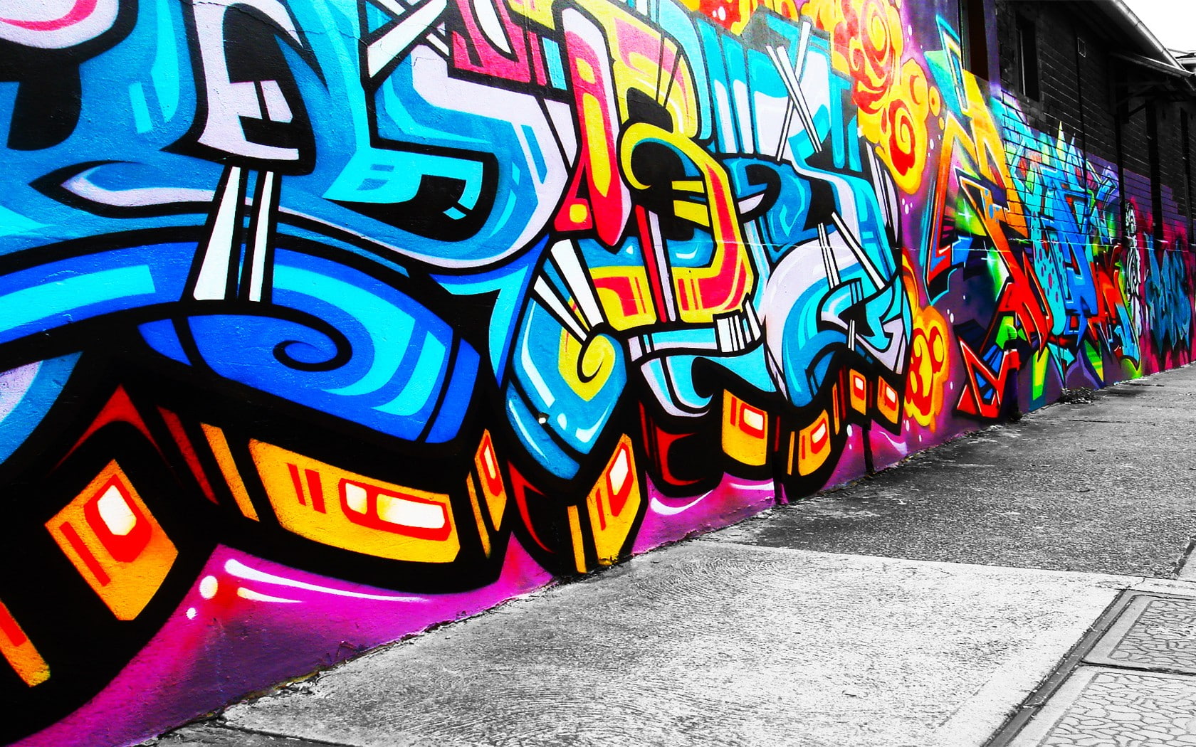 graffiti, hd, 720P, digital/artwork, HD Wallpaper
