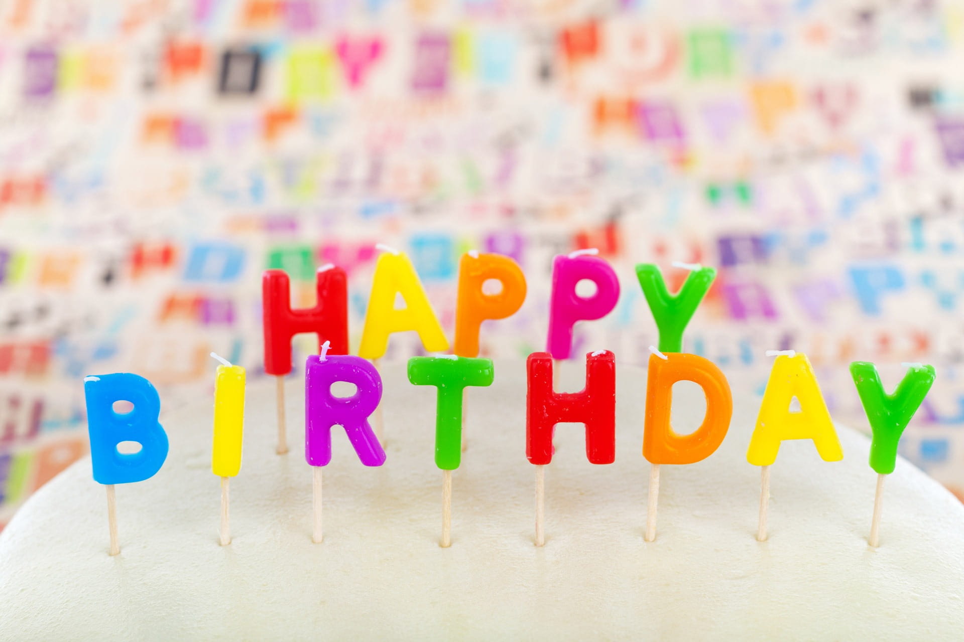 Happy Birthday, letter, event, number, lettering, sugar, round, communication, Birthday cake, decorated, western script, dessert, celebrate, indoors, choice, HD Wallpaper