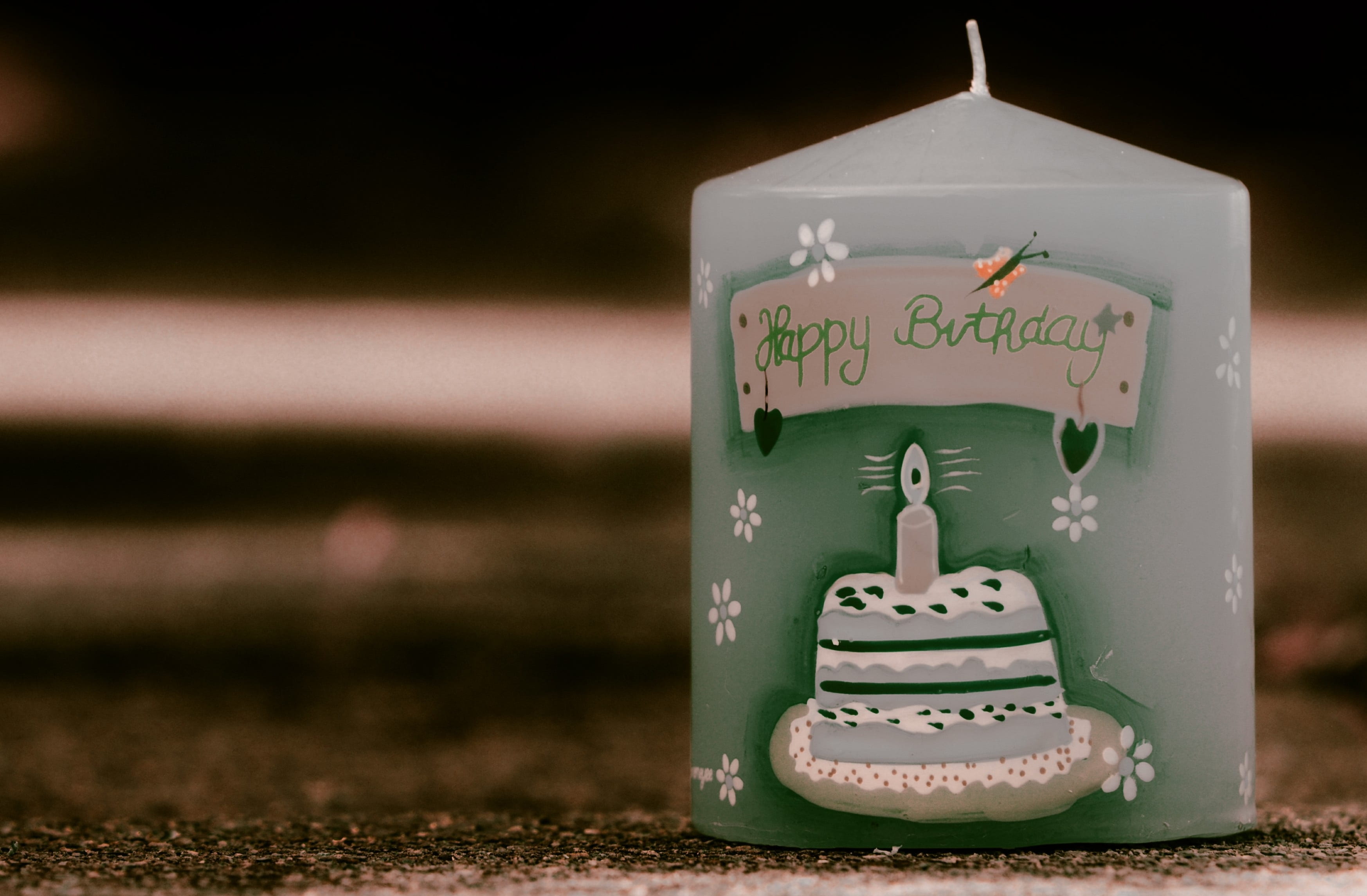 day, absence, no people, architecture, teal, birthday, green color, single object, greeting card, focus on foreground, happy, happy birthday, candle, travel destinations, HD Wallpaper