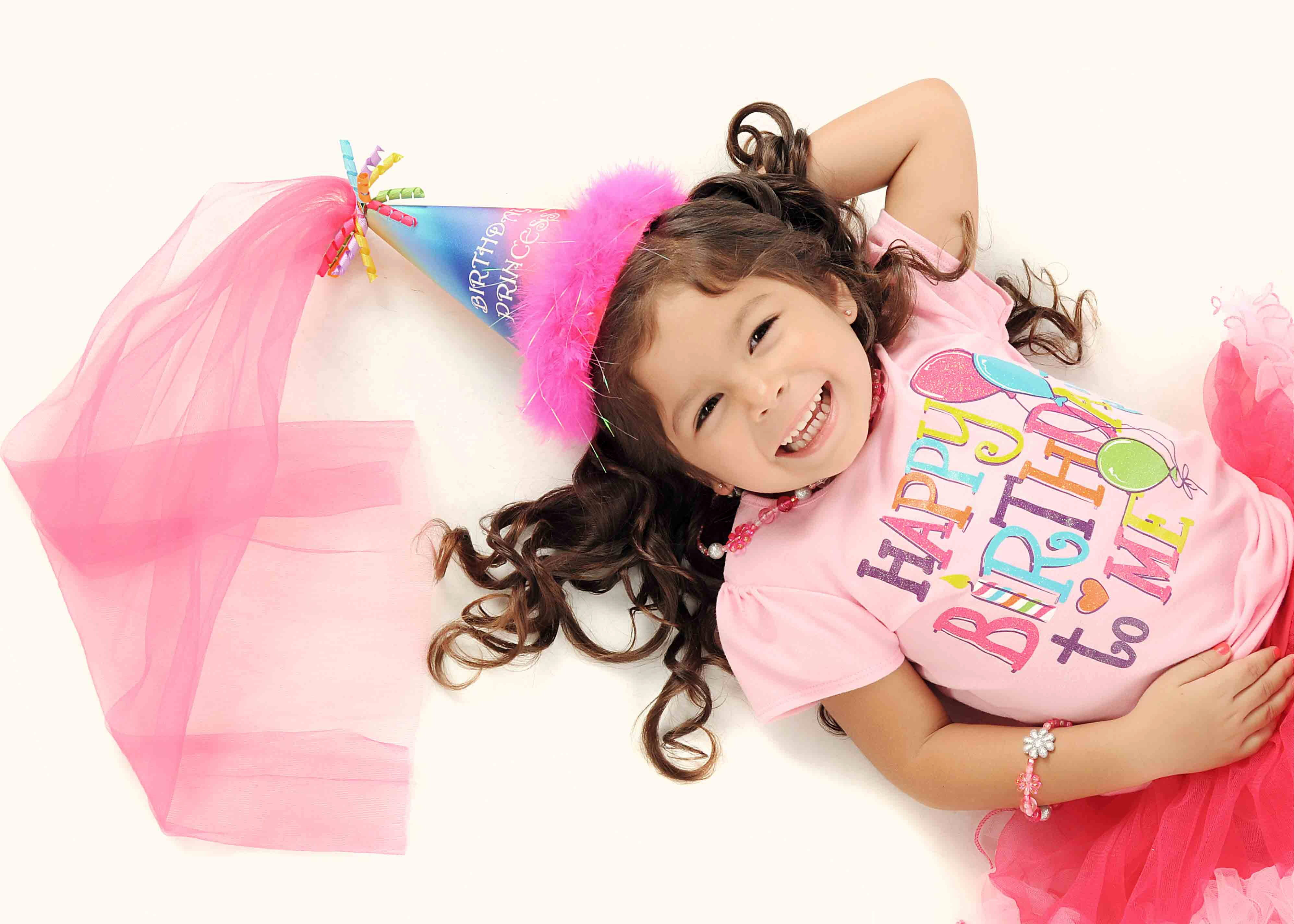 white Background, shirt, 4K, lifestyle, photos, looking At Camera, emotion, Birthday Girl, girl, kid, babies And Children, t, pink, hat, t-shirt, child, HD Wallpaper
