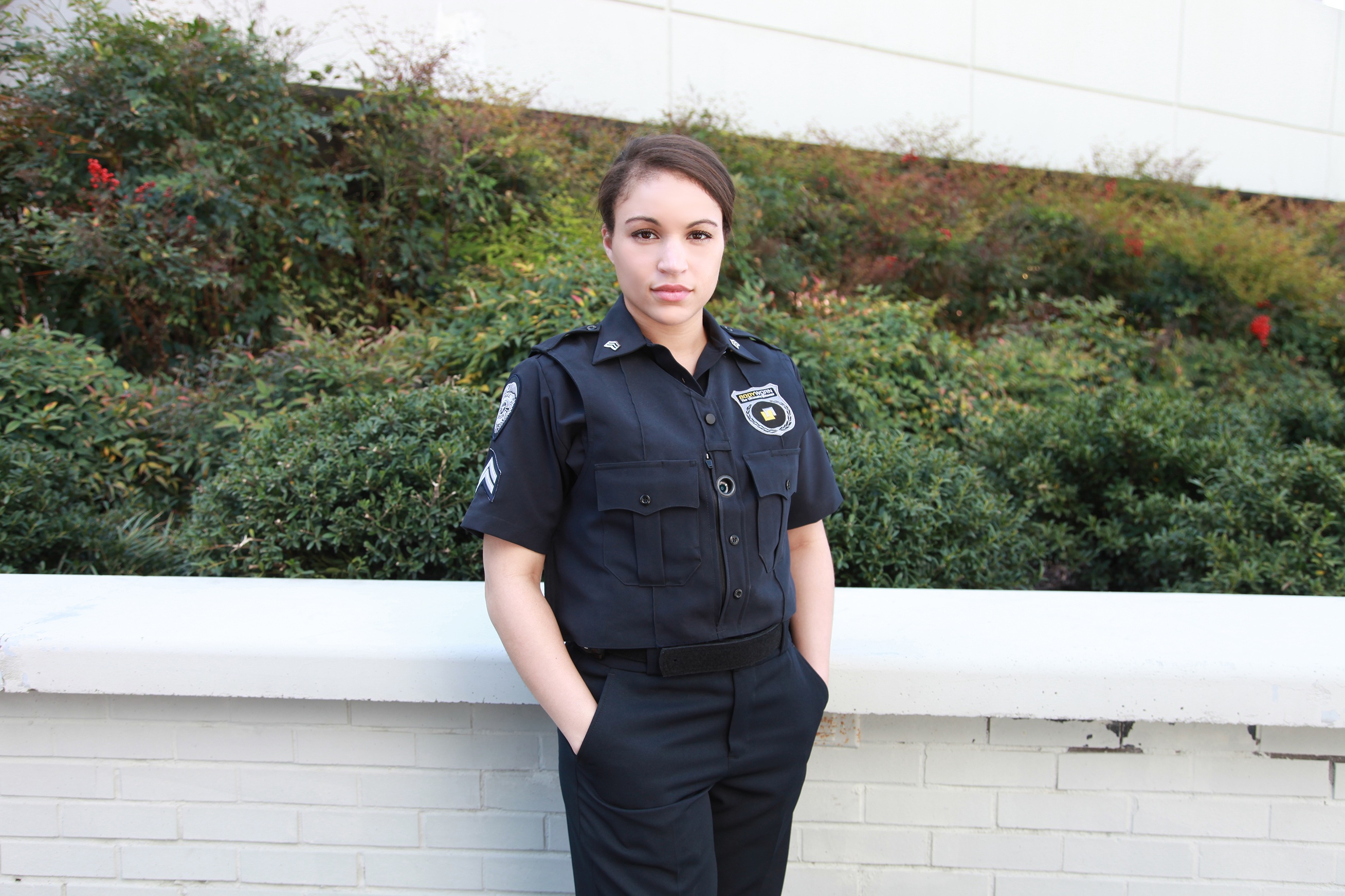 three quarter length, protection, authority, portrait, police force, on-body camera, woman, cops, profession, body camera, near, front view, occupation, HD Wallpaper
