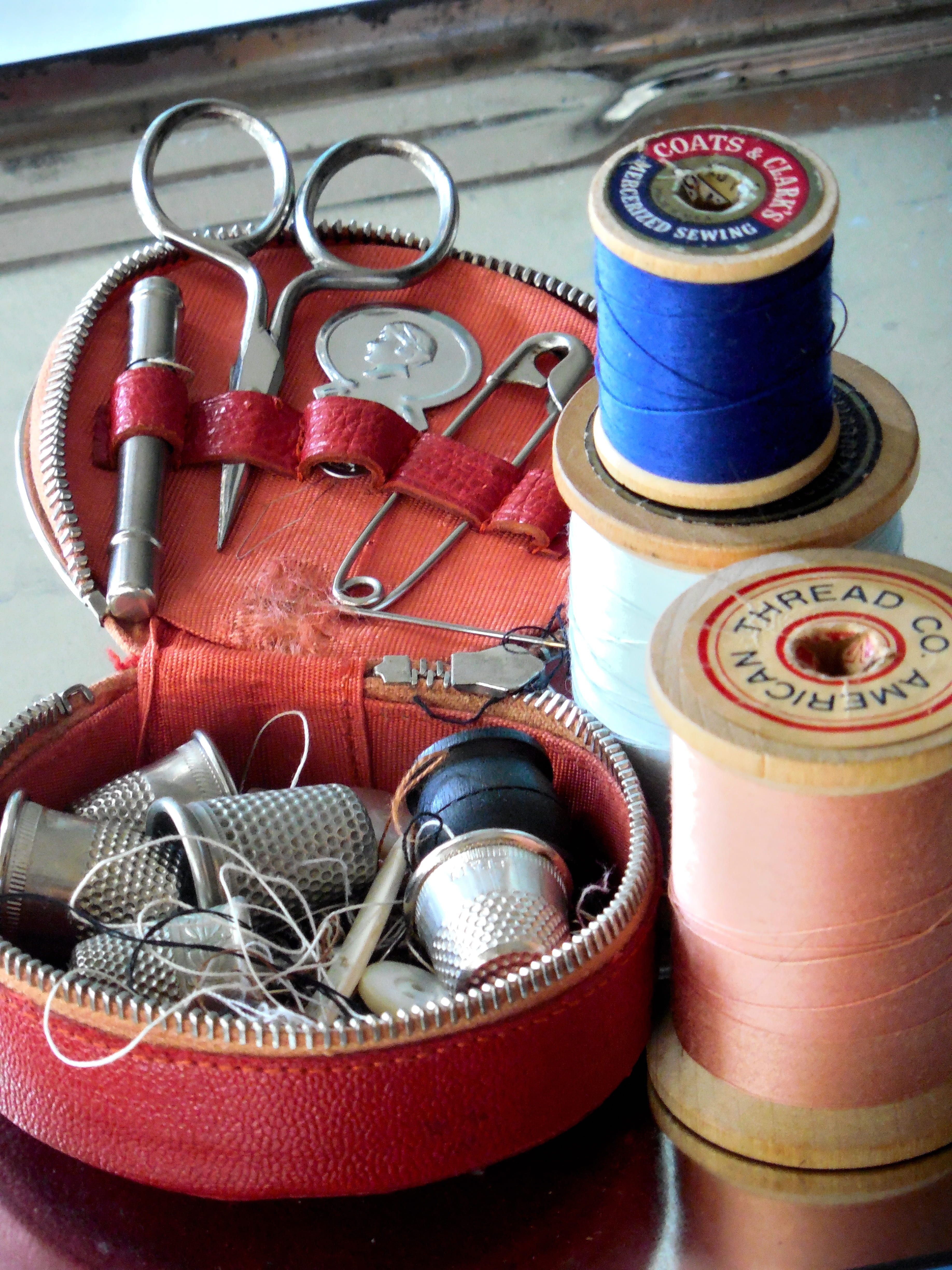 equipment, indoors, sewing, closeup, blue, close-up, sewing item, large group of objects, needlework, multi colored, homemade, button, choice, high angle view, Phone HD Wallpaper