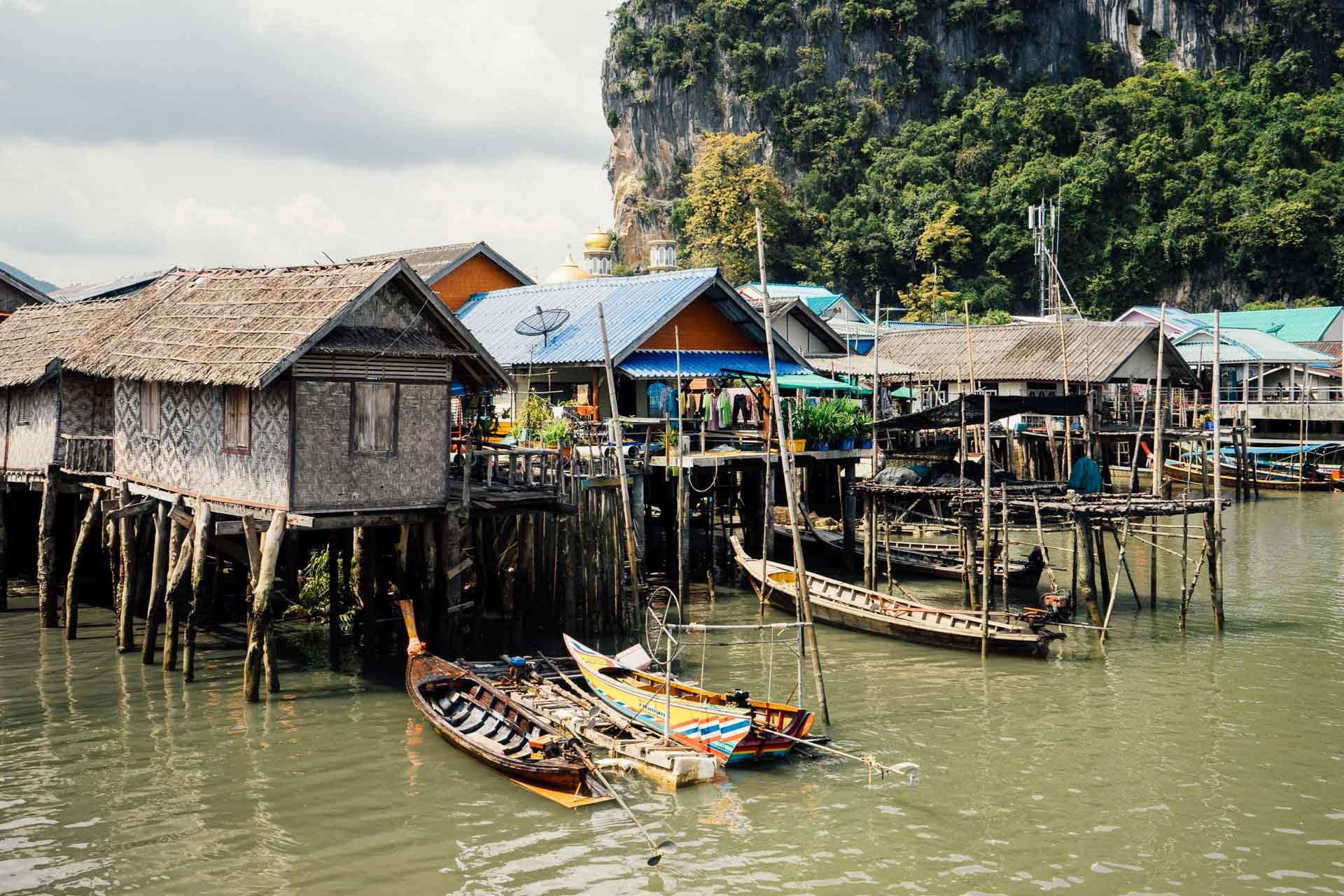 town, canal, cultures, Watertown, Thailand, wooden post, architecture, tropical Climate, Culture, sea, building, water, destination, transportation, travel Destinations, HD Wallpaper