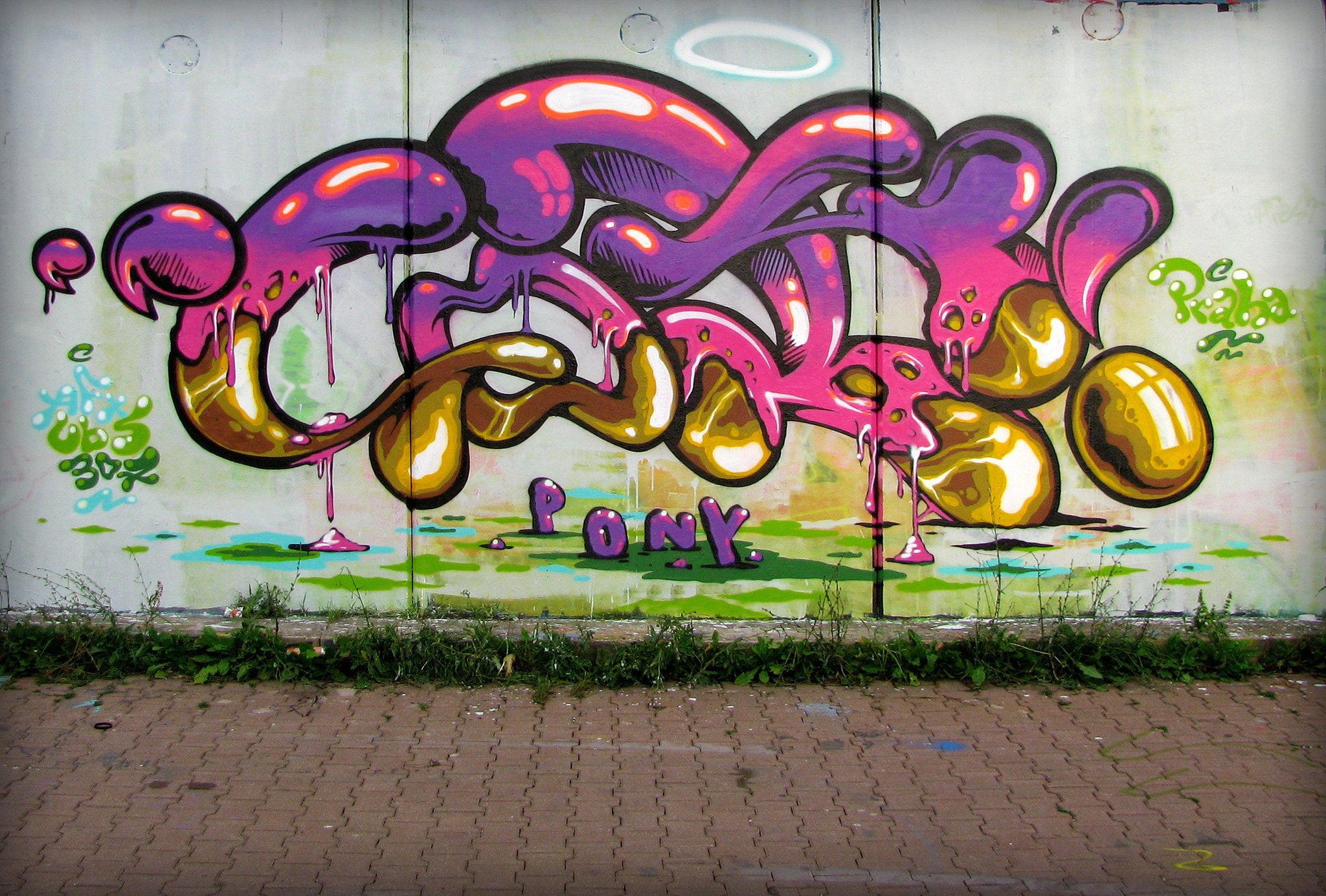 wall, paint, rue, 1080P, peinture, art, graffiti, psychedelic, tag, urban, color, HD Wallpaper