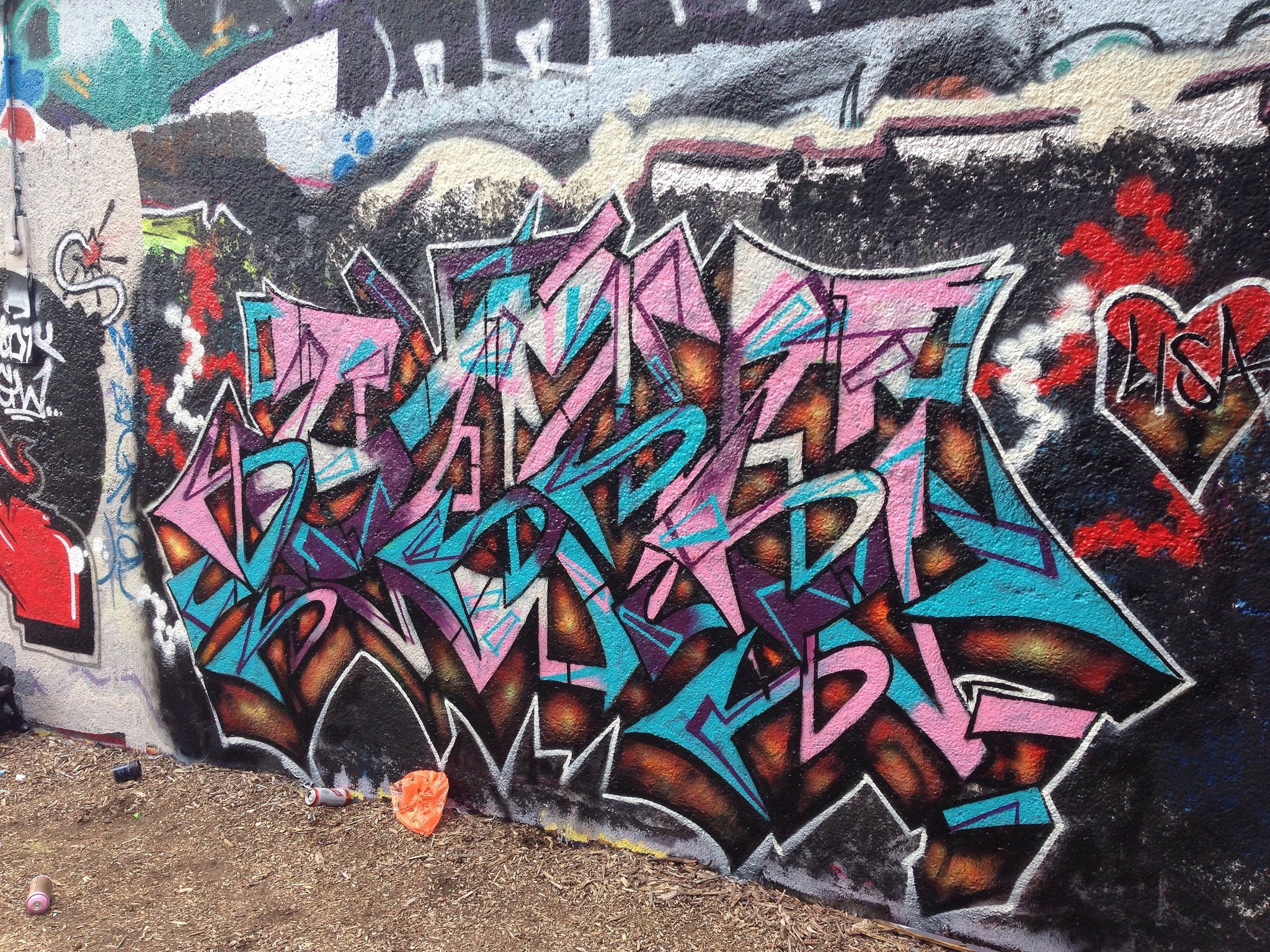 peinture, psychedelic, wall, rue, color, paint, 1080P, tag, art, urban, graffiti, HD Wallpaper