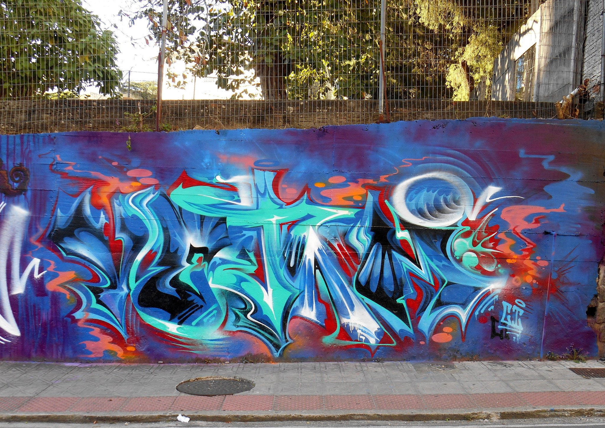 psychedelic, tag, rue, graffiti, wall, 1080P, art, peinture, paint, color, urban, HD Wallpaper