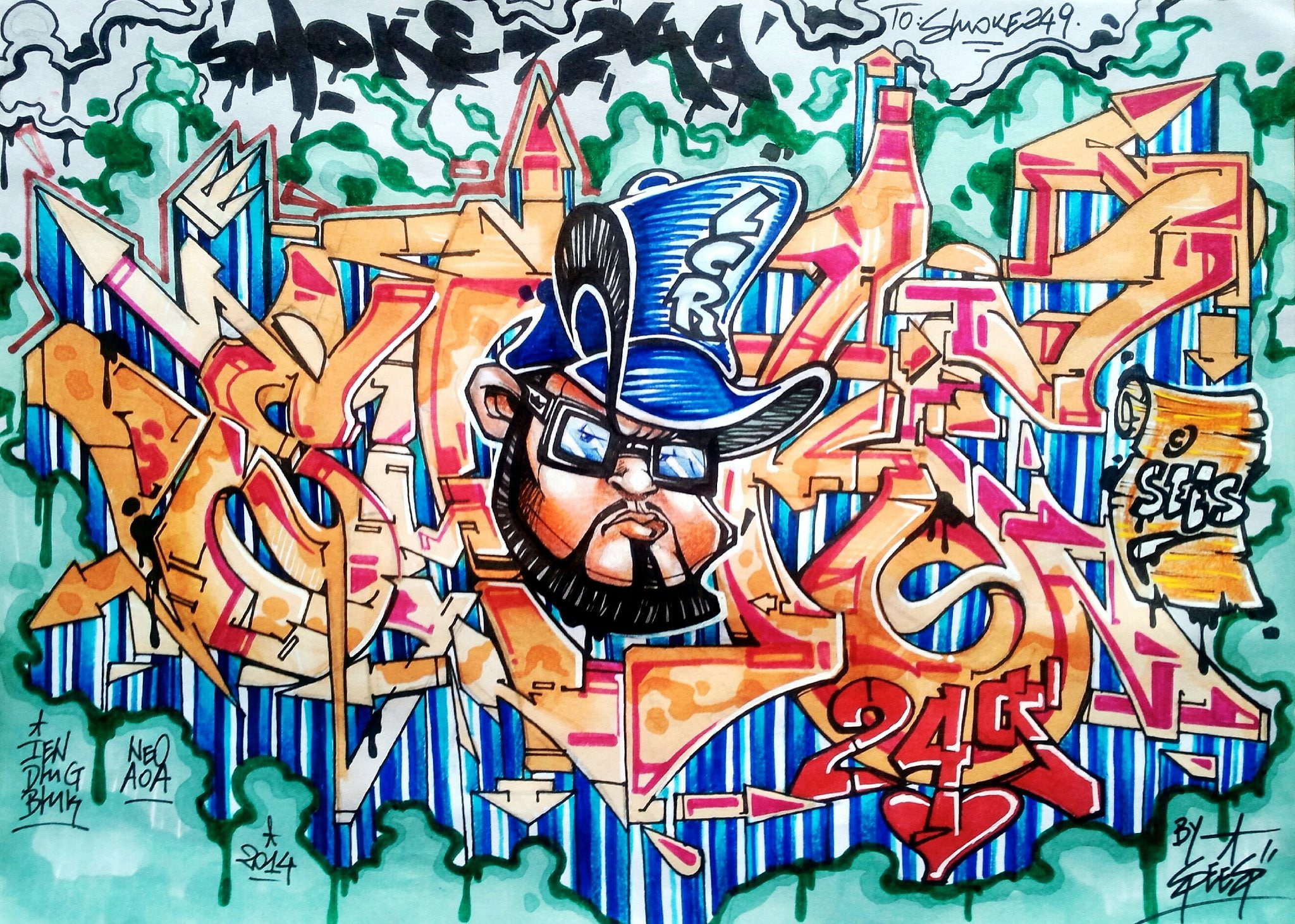 color, tag, rue, urban, art, graffiti, paint, psychedelic, peinture, wall, 1080P, HD Wallpaper