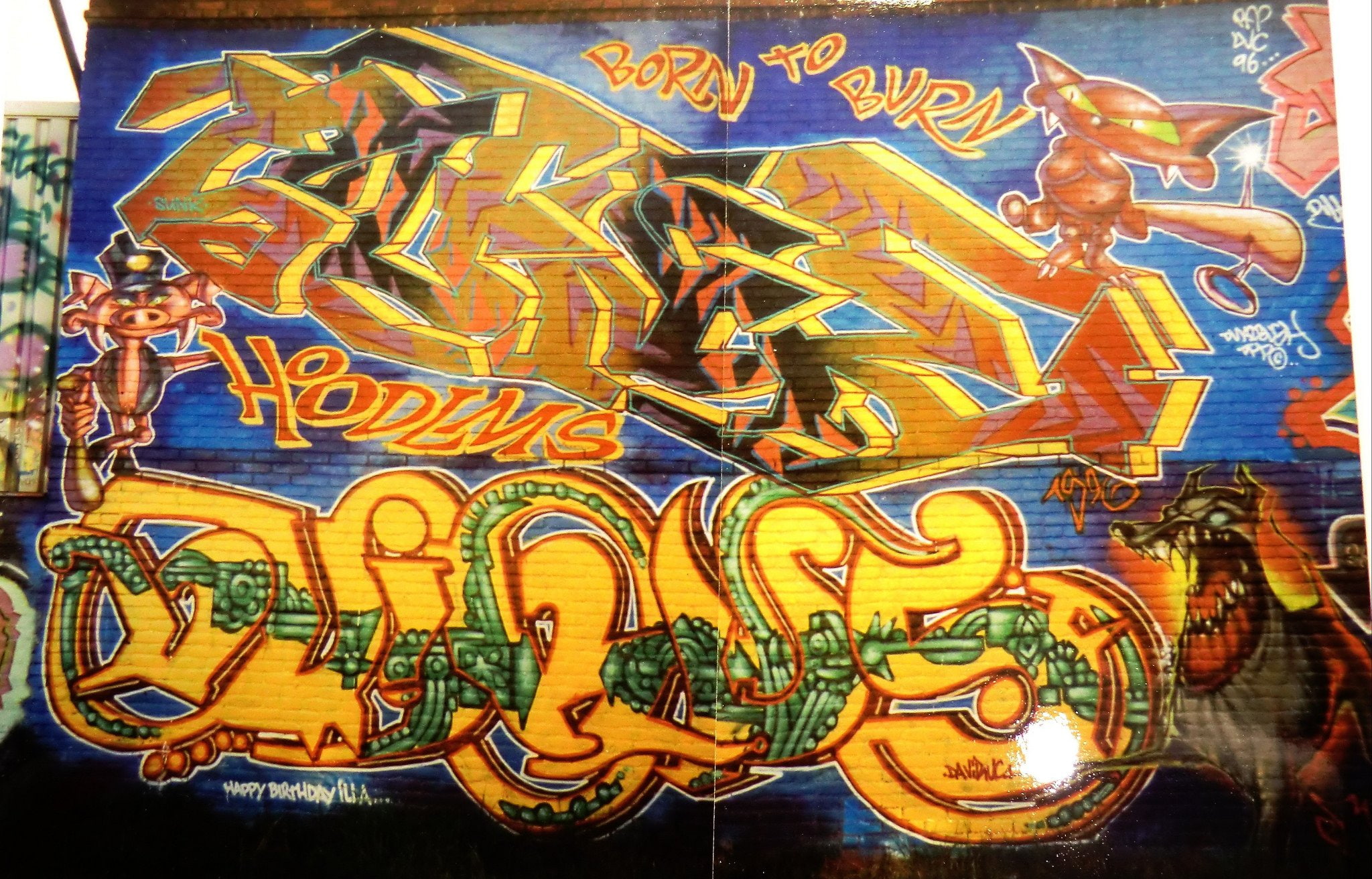 paint, graffiti, psychedelic, 1080P, art, peinture, rue, urban, tag, wall, color, HD Wallpaper