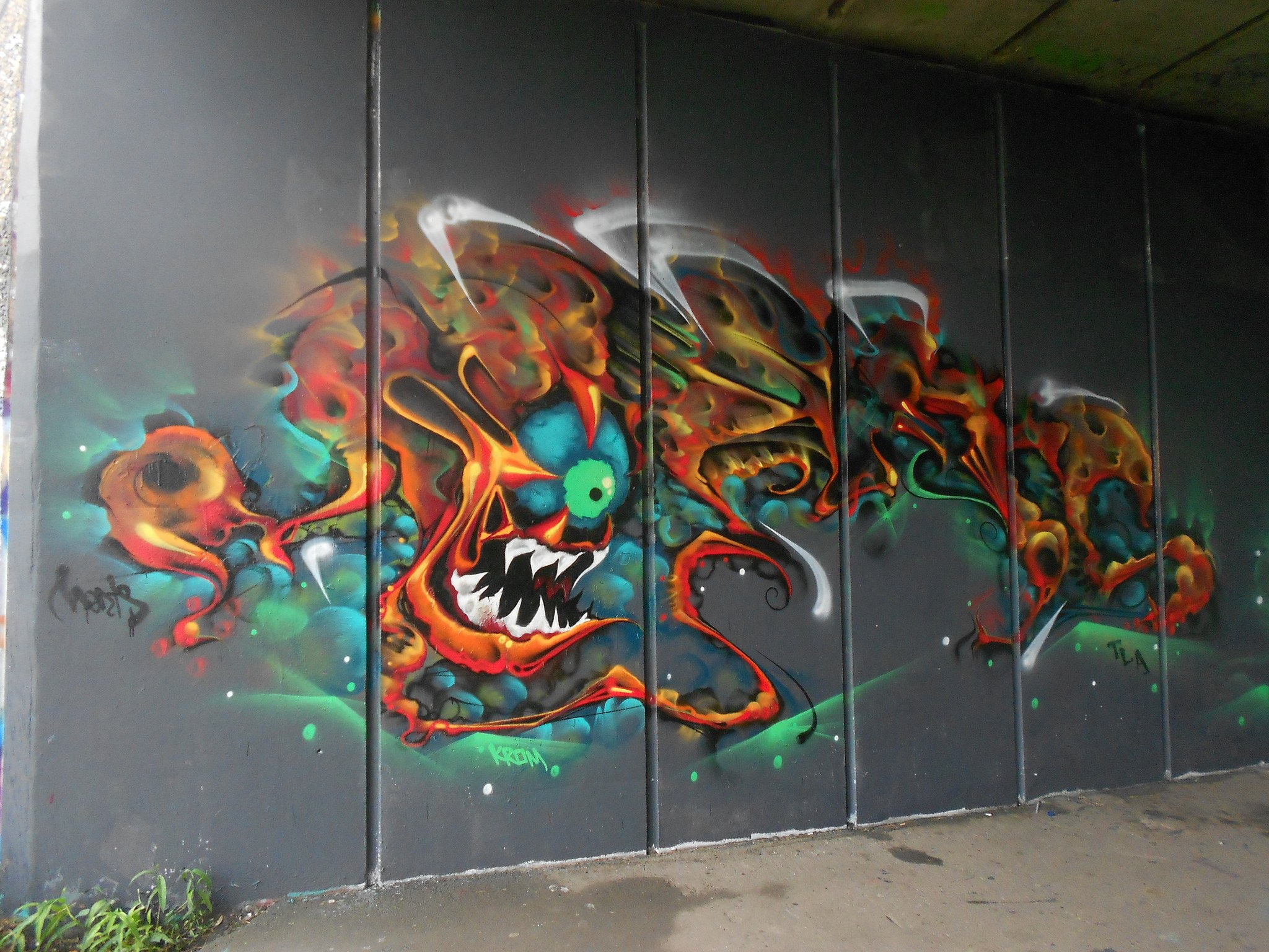paint, psychedelic, 1080P, peinture, urban, wall, rue, art, tag, graffiti, color, HD Wallpaper