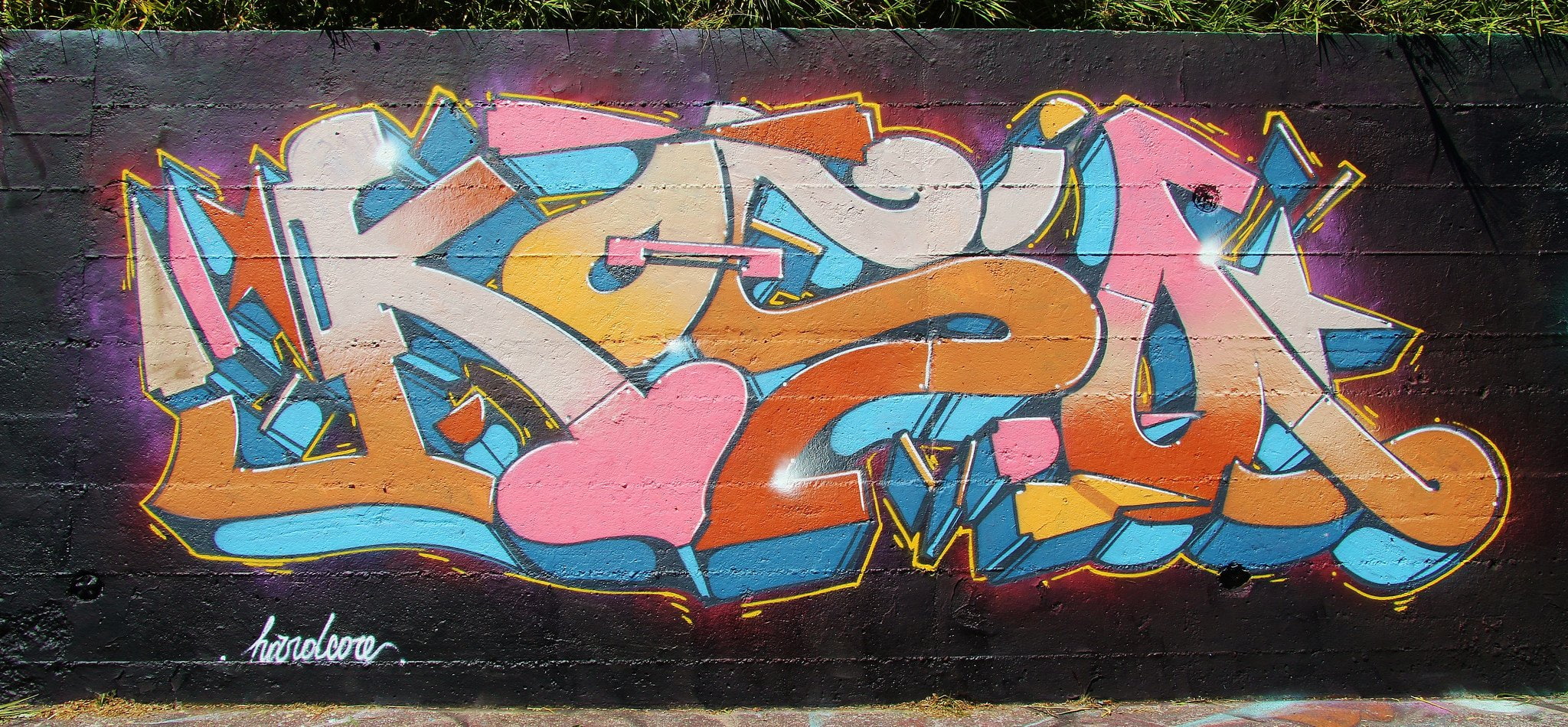 color, paint, urban, tag, 1080P, wall, peinture, art, rue, psychedelic, graffiti, HD Wallpaper