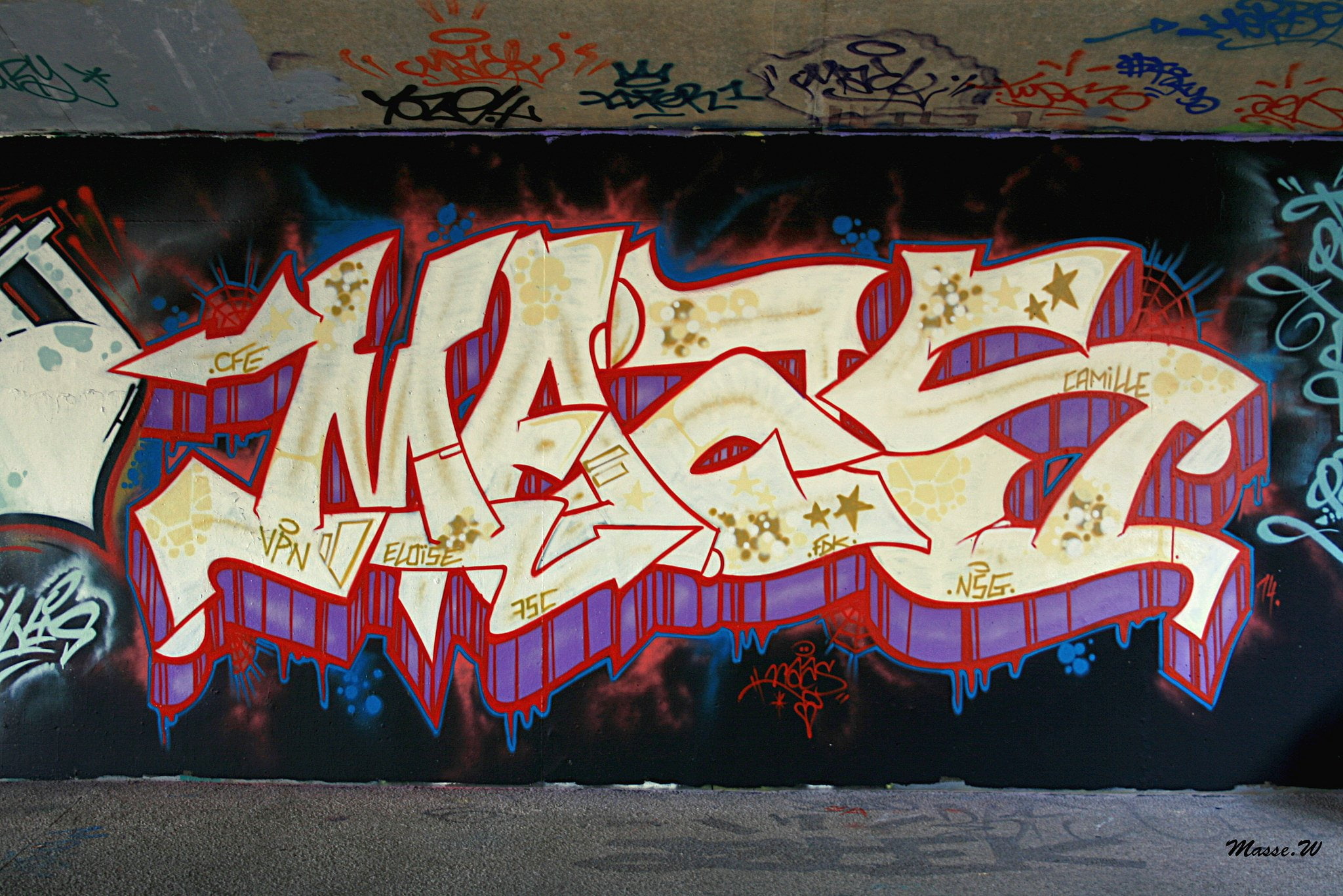 1080P, color, art, rue, graffiti, psychedelic, wall, peinture, urban, paint, tag, HD Wallpaper