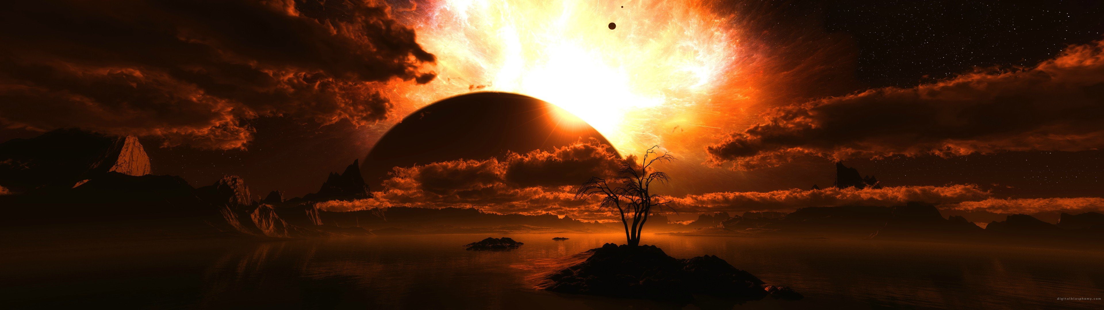 panoramic, owdlarrd, 4K, 3840x1080, HD Wallpaper