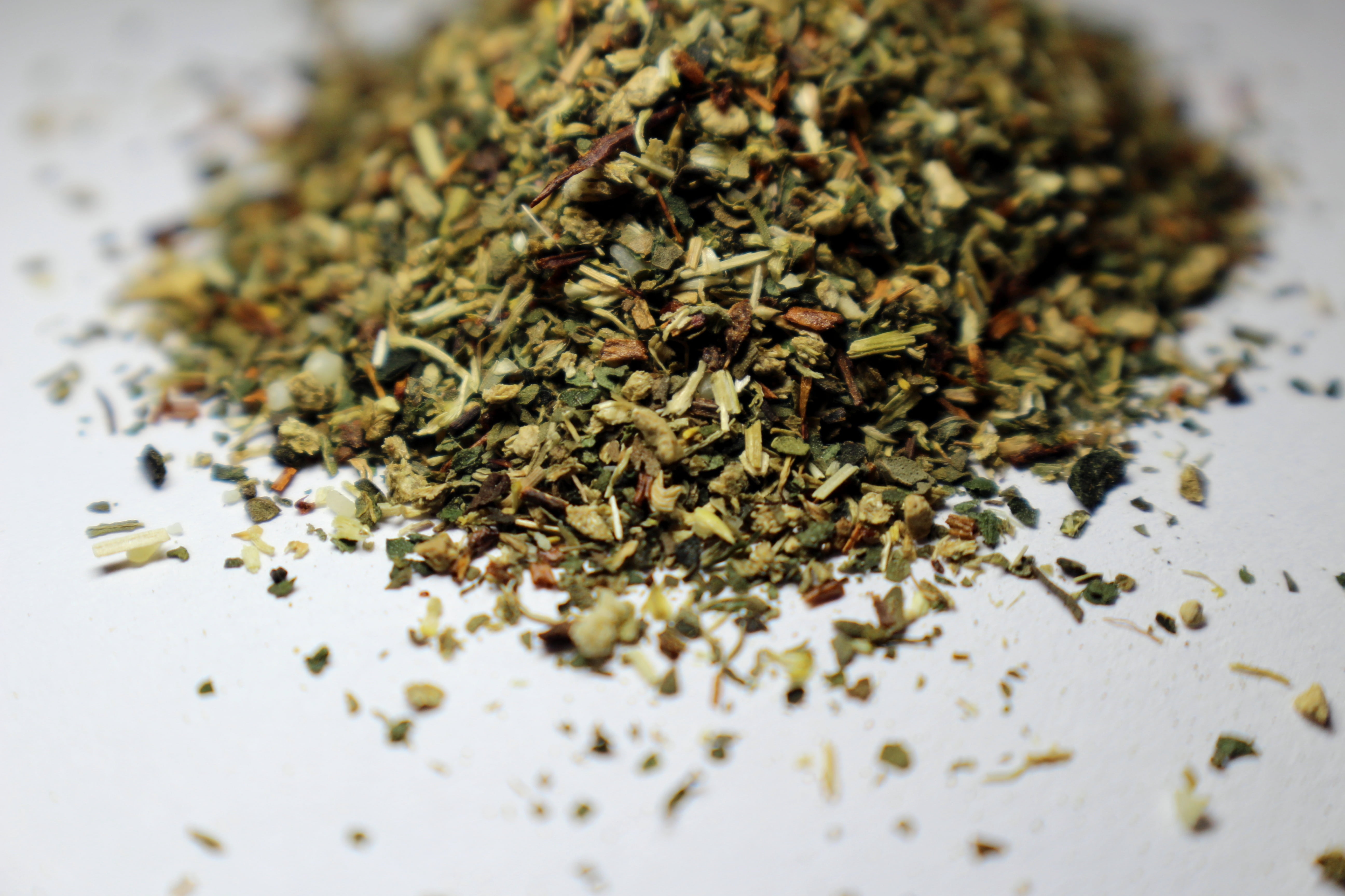 dried, indian food, herbs, herbal tea, hot drink, table, still life, healthy eating, green color, indoors, tea leaves, food and drink, brown, plant, dry, HD Wallpaper