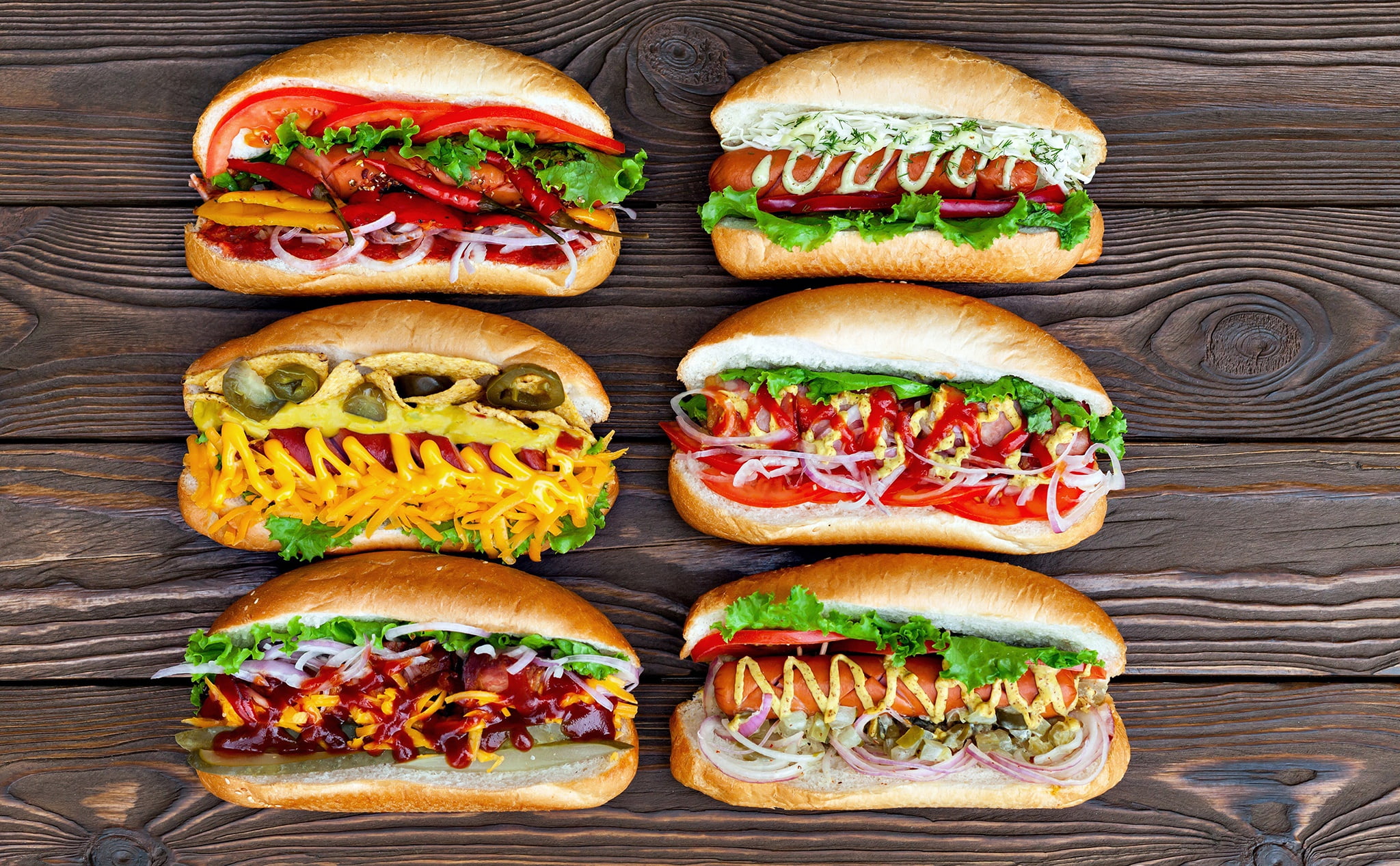 jalapenos, chips, sandwich, food, Onions, peppers, cheese, lettuce, 1080P, hot dogs, tomatoes, sandwiches, HD Wallpaper