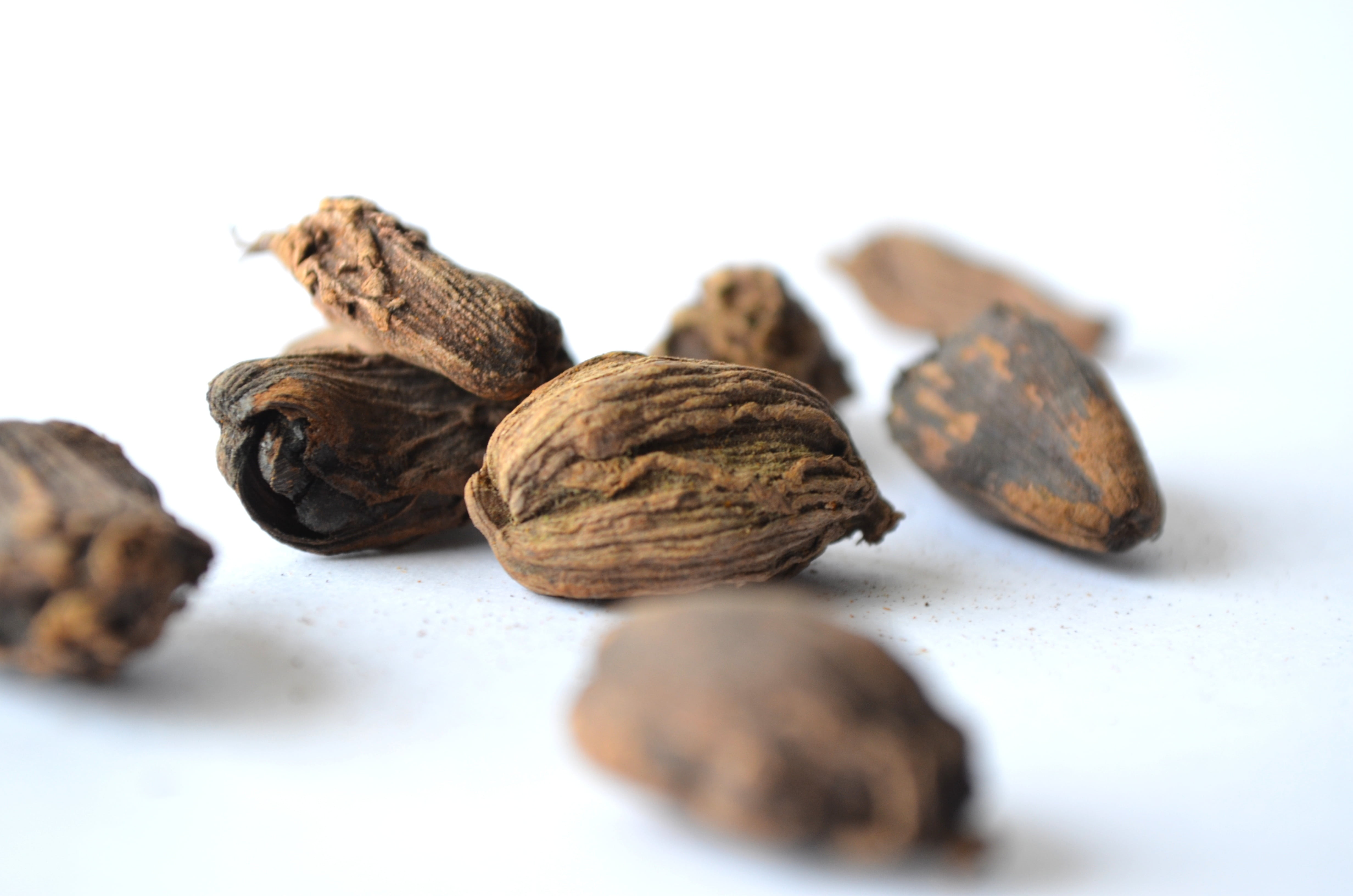 still life, no people, white background, healthy eating, studio shot, freshness, food and drink, brown, group, table, aromatic, 4K, aroma, seeds, nut, HD Wallpaper