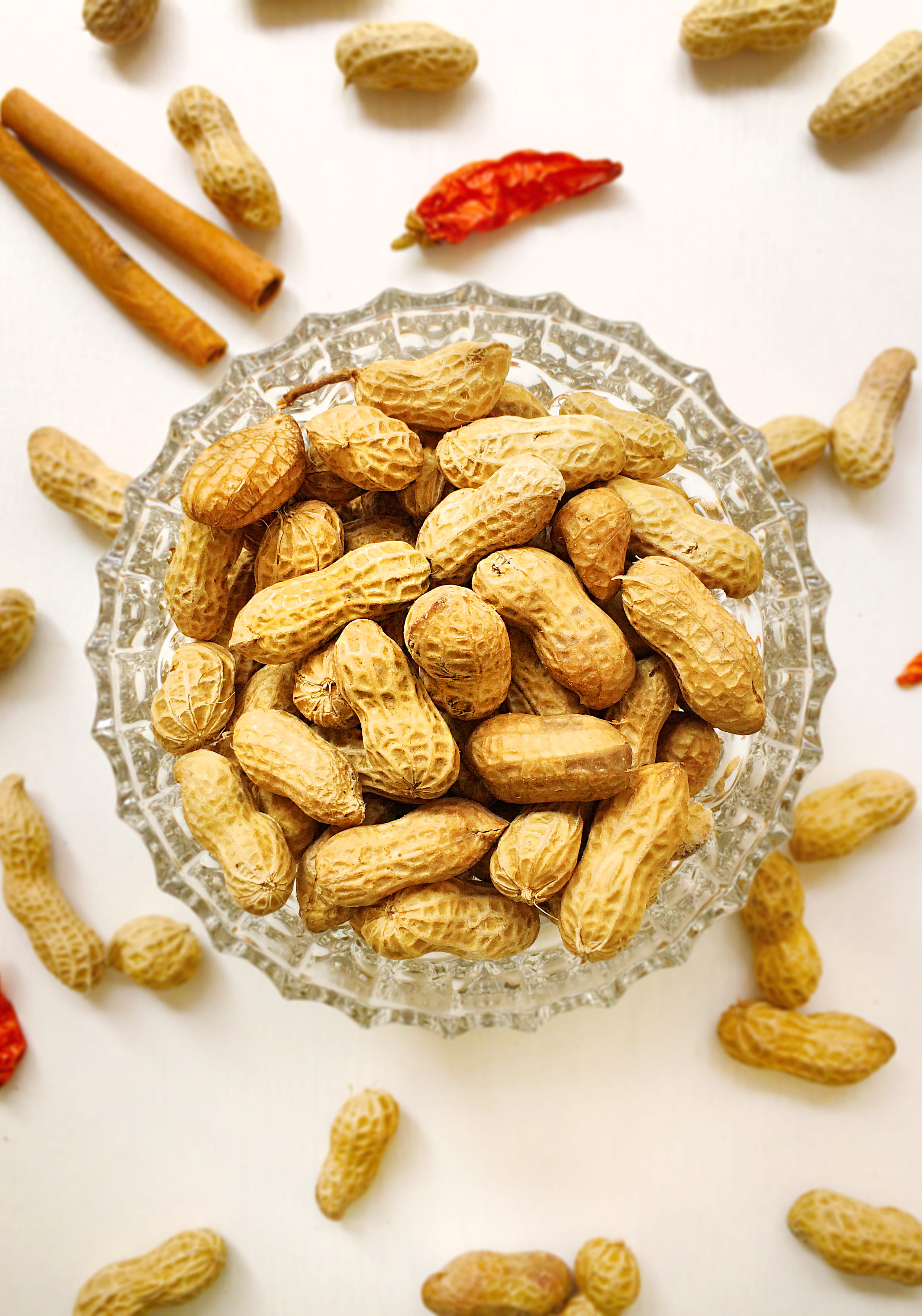 food, nature, fruit, food And Drink, dry, indoors, peanuts, brown, nut - Food, studio shot, wellbeing, breakfast, high angle view, seed, directly above, Phone HD Wallpaper