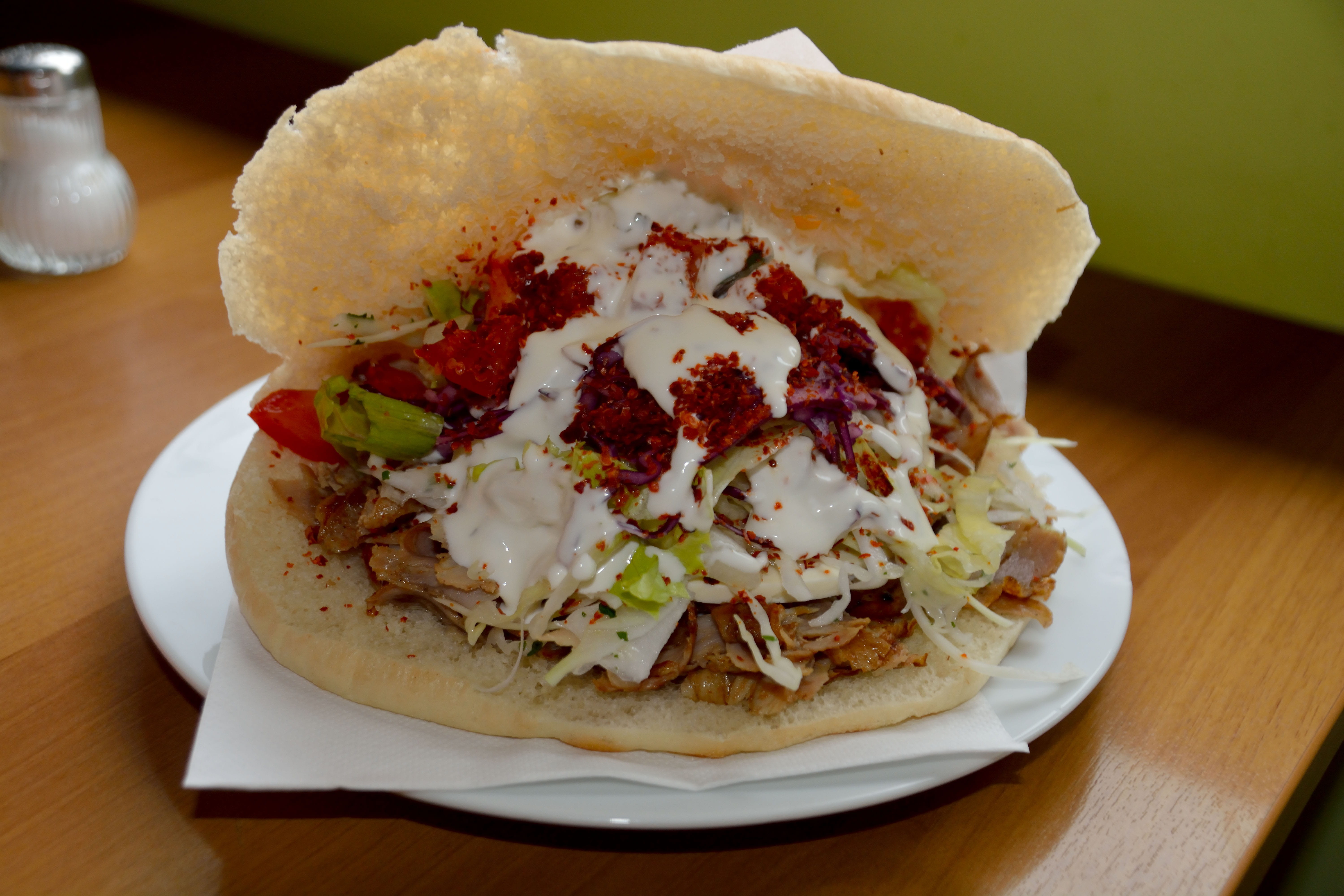 unhealthy eating, focus on foreground, serving size, indoors, meal, temptation, tasty, close-up, ready-to-eat, gyros, fast food, delicious, 5K, plate, HD Wallpaper