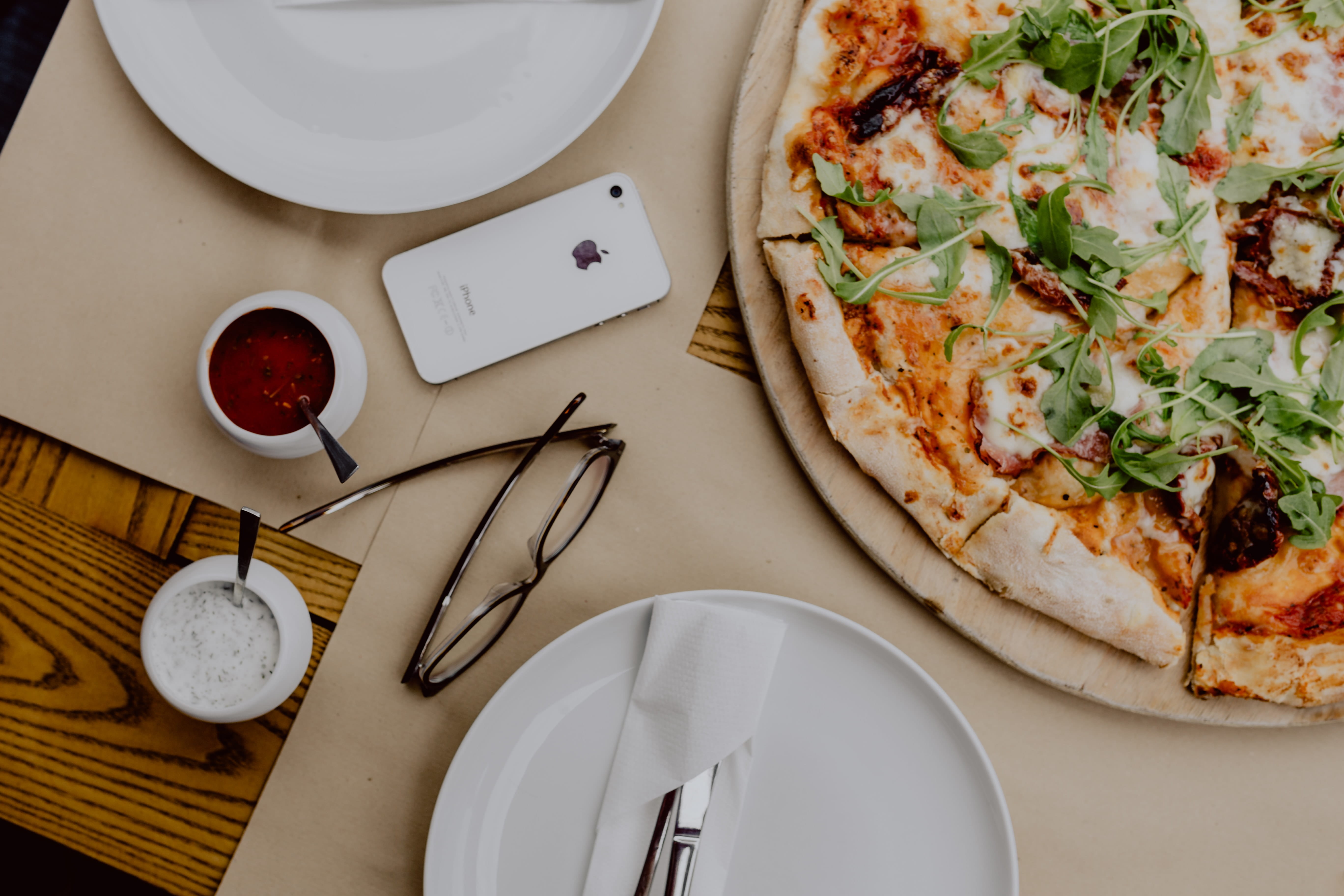 dinner, italian food, cozy, pizza, directly above, italian, vegetable, dairy product, slice, freshness, table, no people, indoors, fruit, plate, temptation, HD Wallpaper