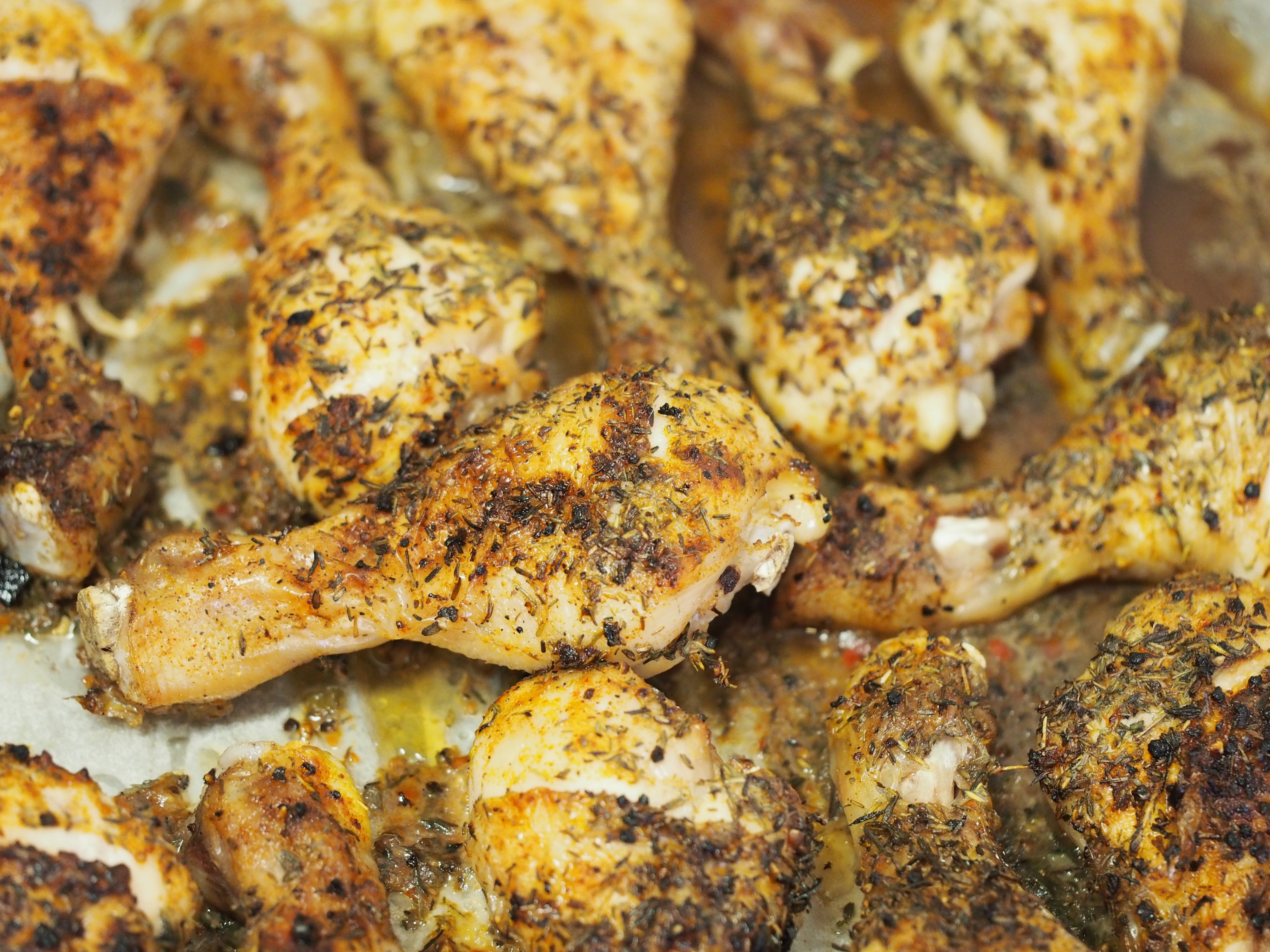 snack, food, fried, no people, wellbeing, chicken leg, still life, backgrounds, roasted, 4K, high angle view, selective focus, close-up, indoors, healthy eating, HD Wallpaper