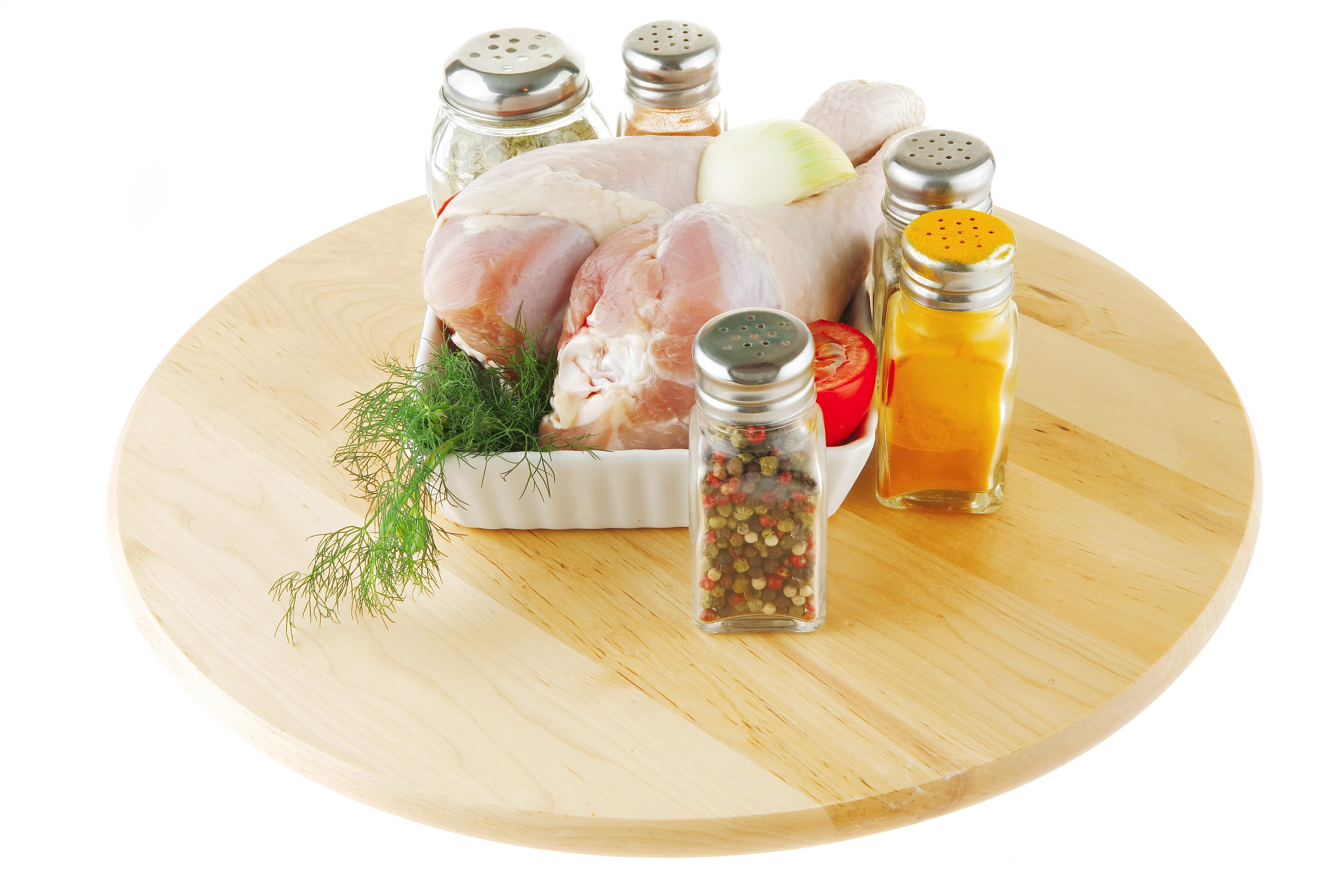 high angle view, shakers, small board, salt - Mineral, bottle, container, chicken legs, spices, healthcare And Medicine, organic, 5K, clear, rosemary, HD Wallpaper