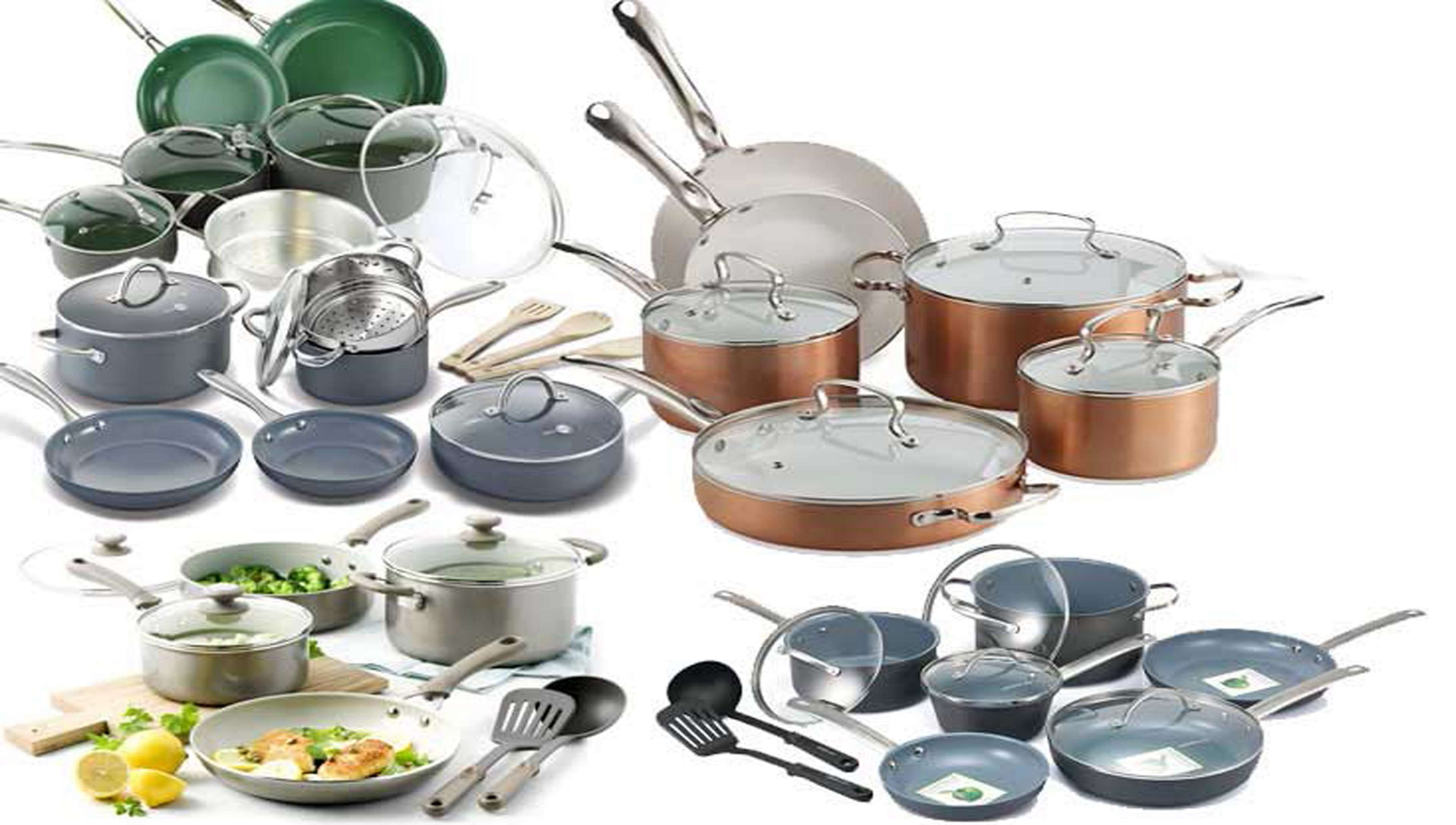 large group of objects, cooking utensil, equipment, ladle, cookware, white background, no people, group, ceramic pen, steel, food, cut out, food and drink, HD Wallpaper