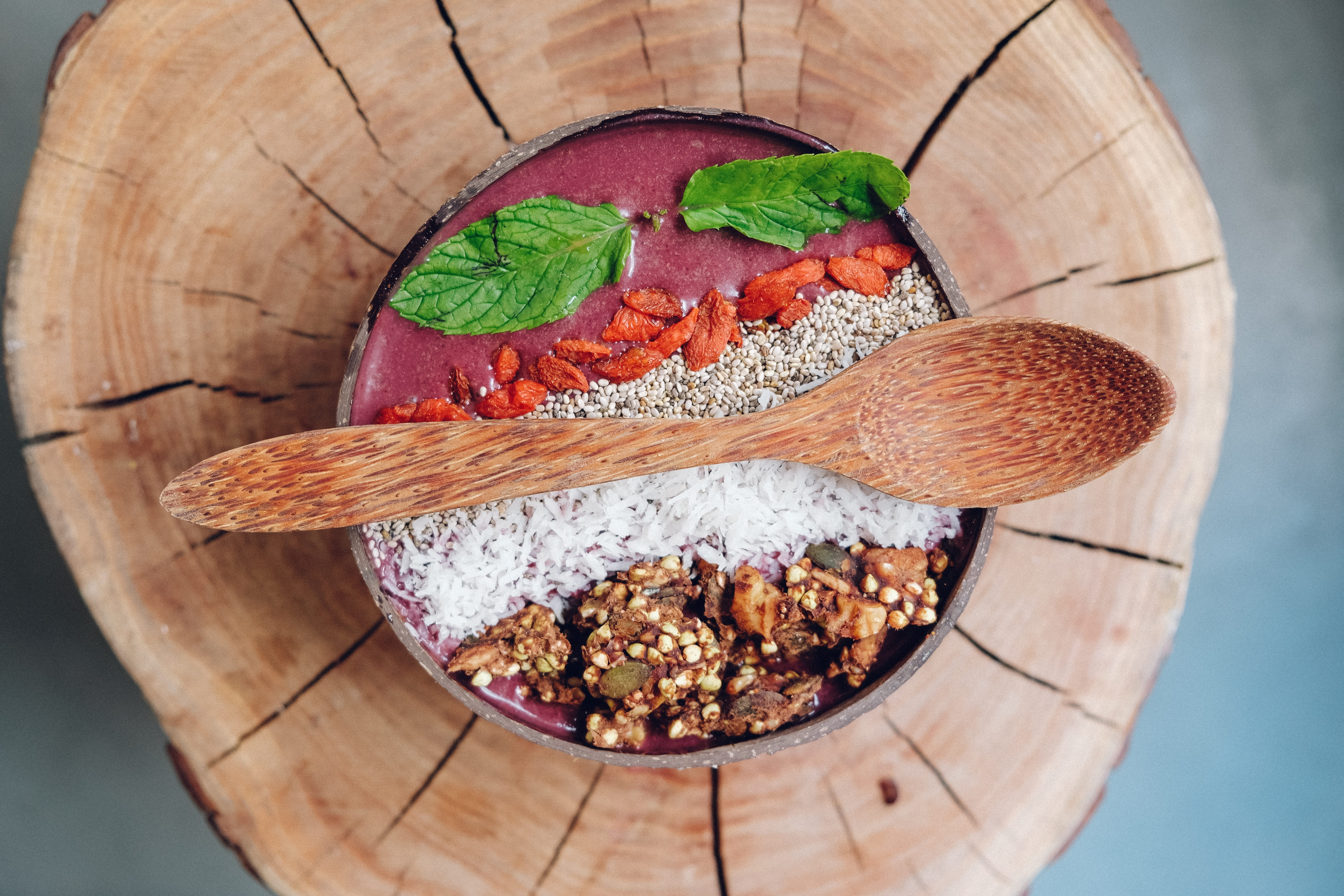 close-up, seeds, superfood, still life, sweet, wellbeing, no people, garnish, focus on foreground, acai bowl, indoors, freshness, healthy, asian food, berry, HD Wallpaper