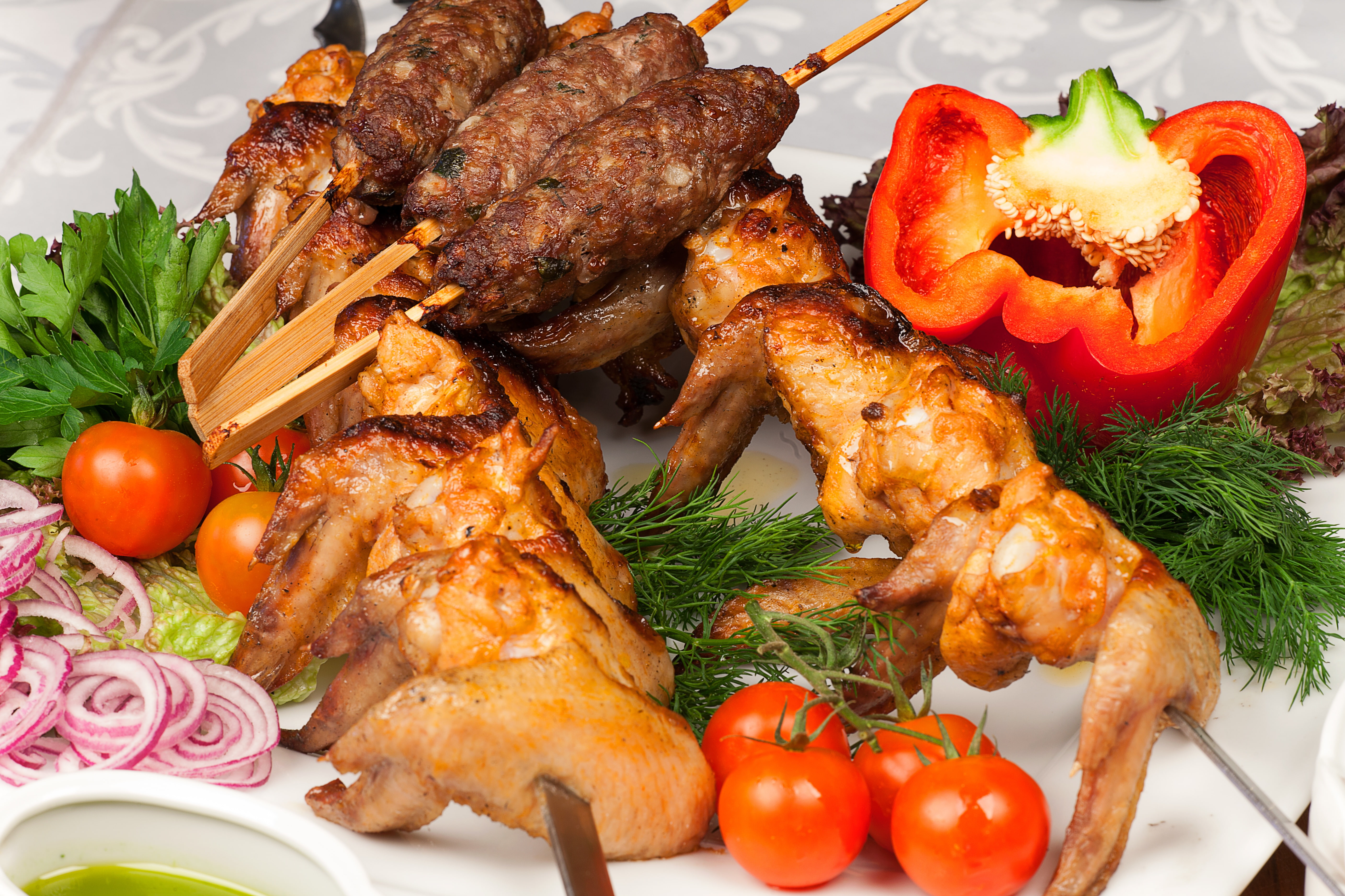 food, meal, 5K, cuisine, mediterranean, HD Wallpaper