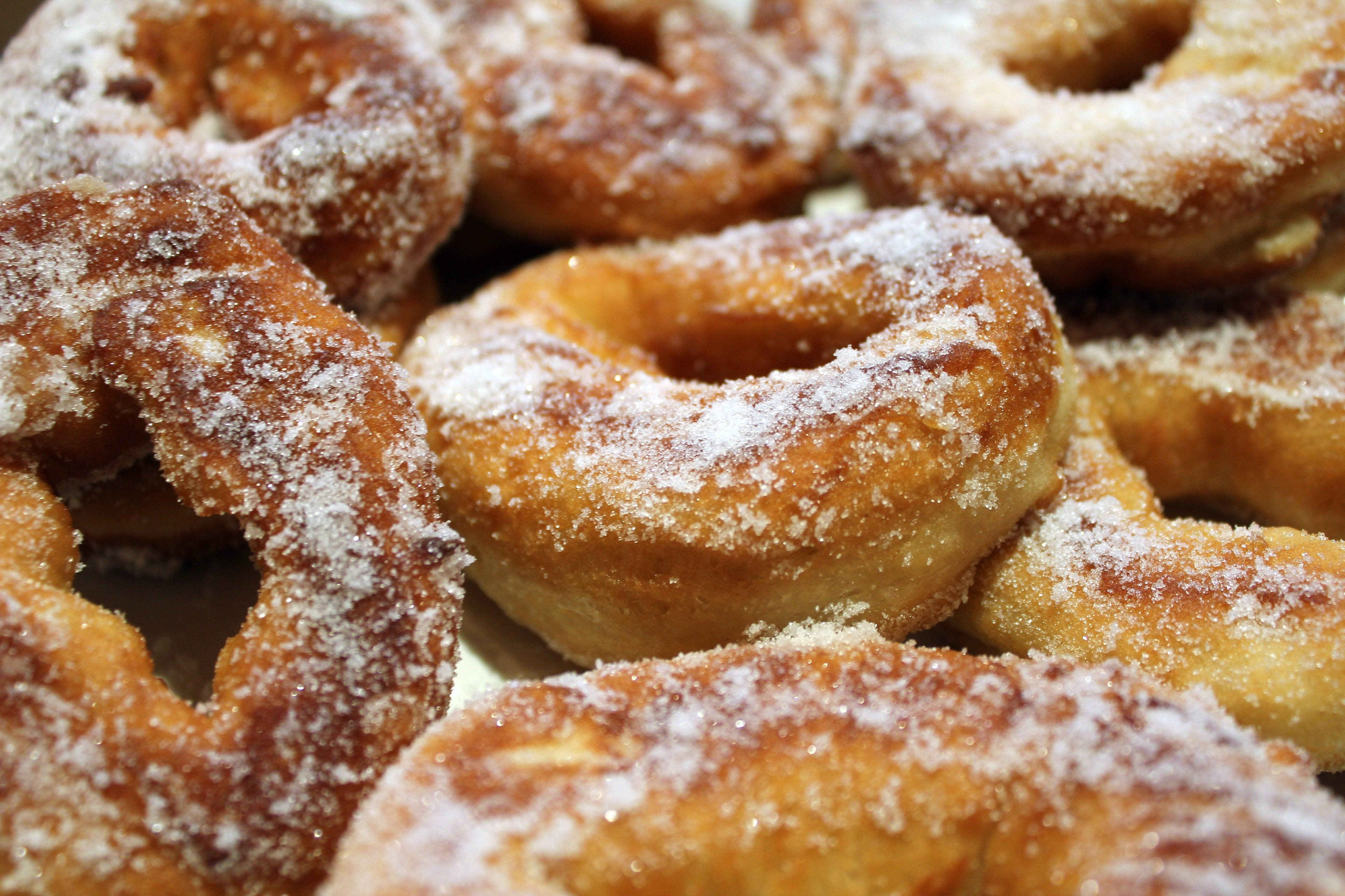 baked goods, baked, confectionery, backgrounds, recipe, doughnuts, no people, treat, delicious, donut, baked pastry item, unhealthy eating, large group of objects, HD Wallpaper