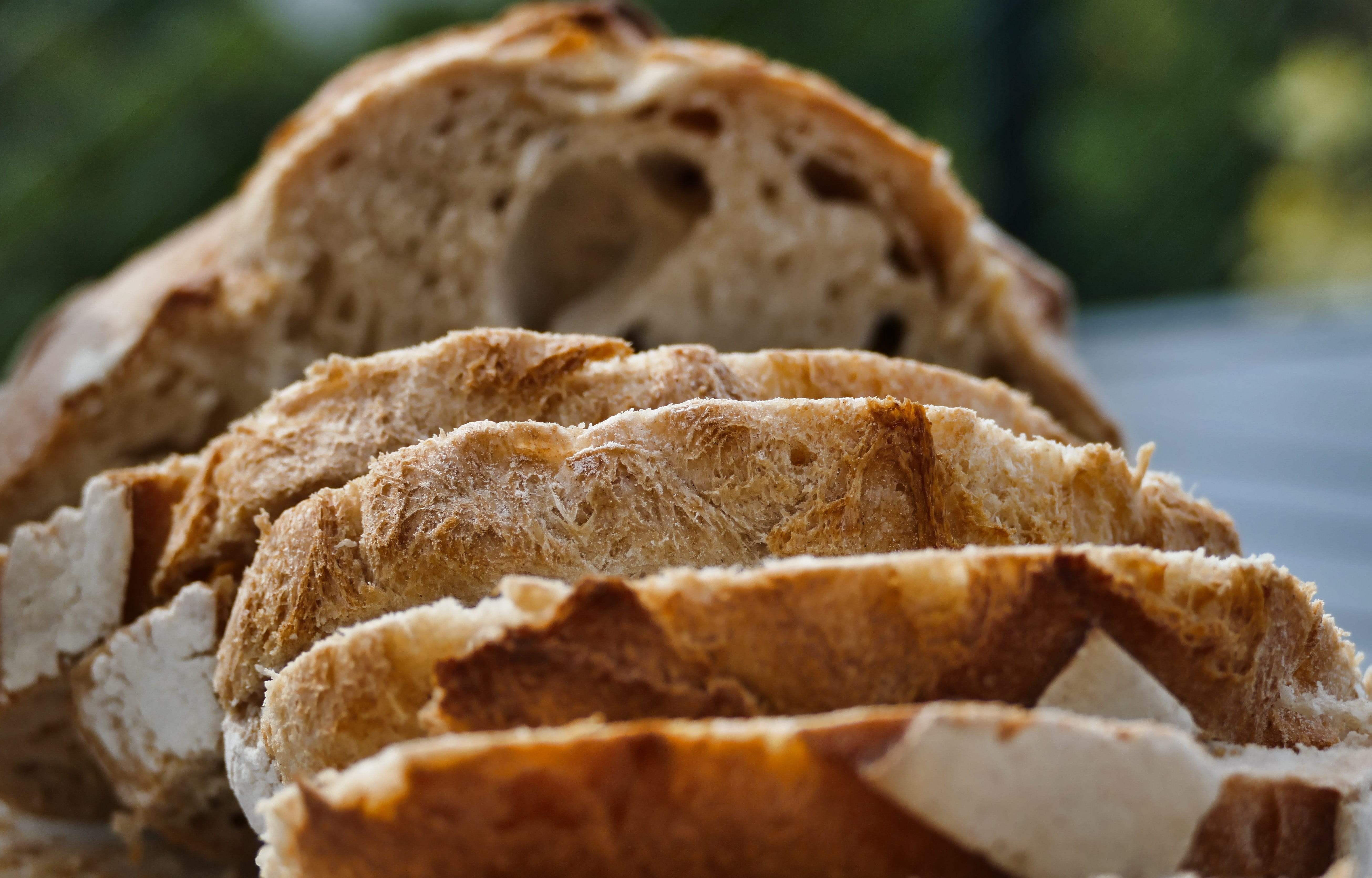 indoors, bread, no people, brown, wellbeing, tender, carbohydrate - food type, indulgence, day, food, baked, food and drink, ready-to-eat, sweet food, slice, HD Wallpaper