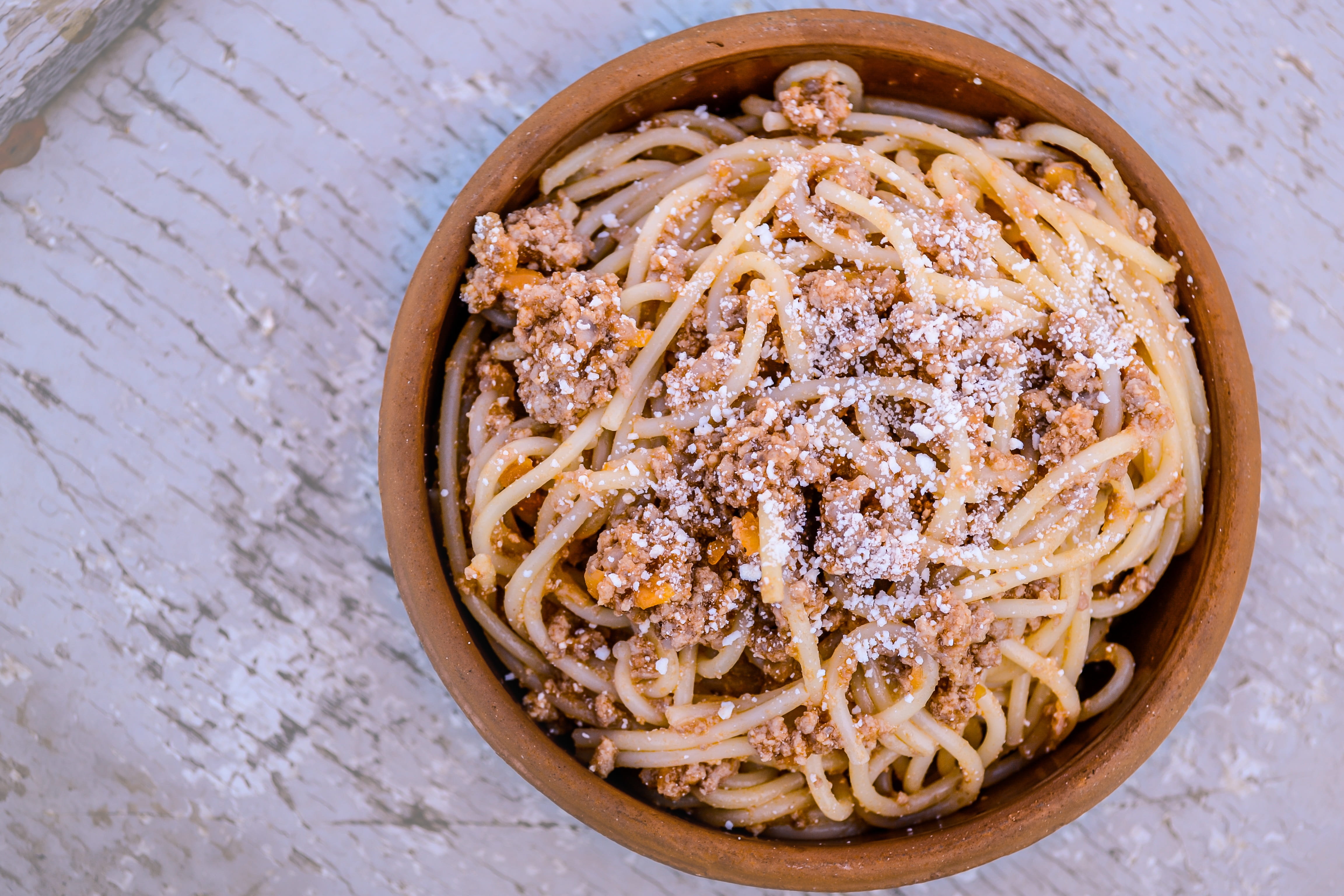 dinner, food and drink, cuisine, italy, traditional, sweet, bowl, kitchen, directly above, tomatoes, table, nutrition, ready-to-eat, parmesan, onions, spices, HD Wallpaper