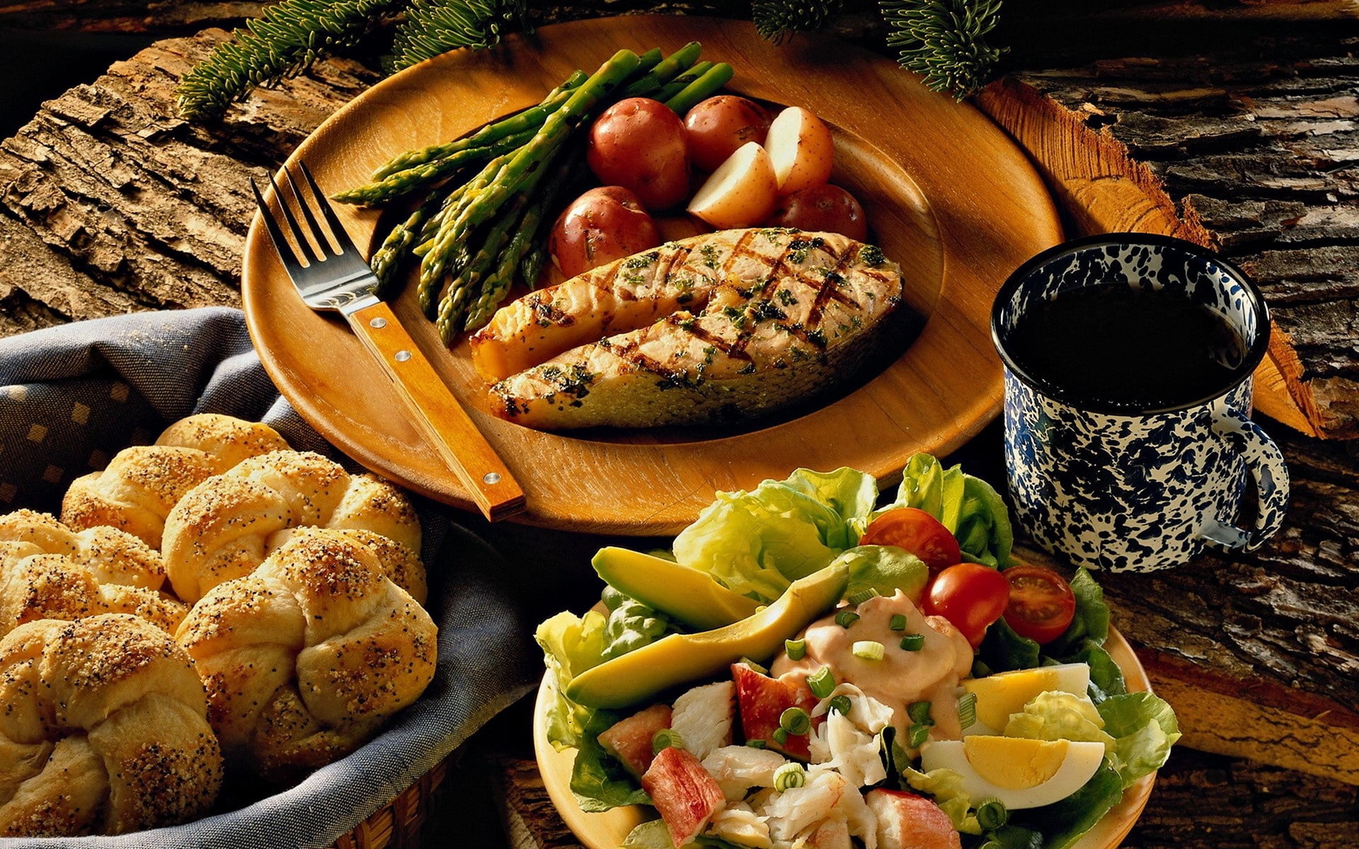 rosemary, meal, food, appetizer, vegetables, dinner, fruit, homemade, grilled, brown, no People, meat, healthy Eating, high angle view, barbecue, cooking, HD Wallpaper