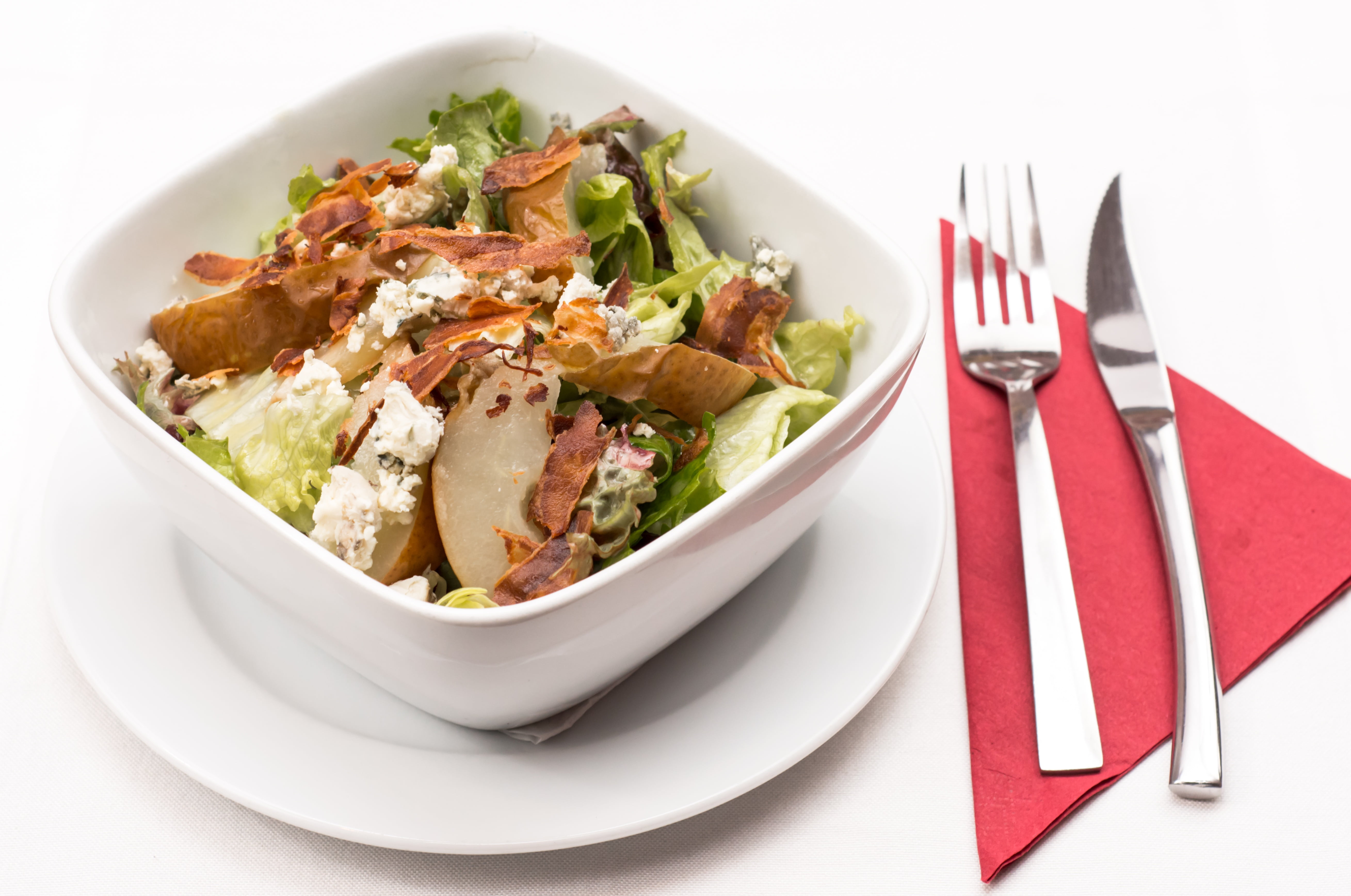 healthy, gourmet, setting, food and drink, lunch, delicious, salad, olive, vegetables, caesar, sauce, chicken, wellbeing, fork, lettuce, chicken meat, bowl, HD Wallpaper
